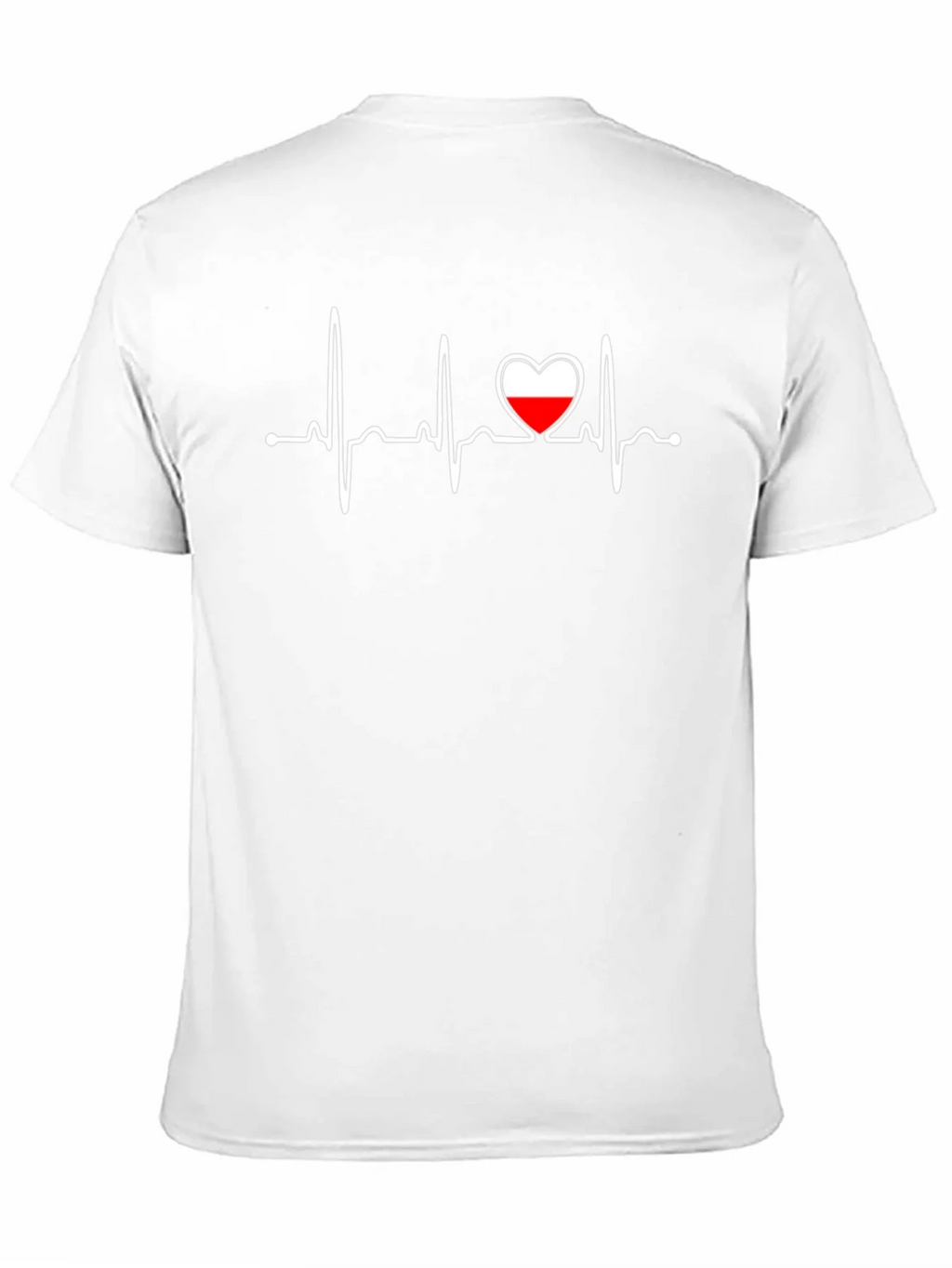 Heartbeat Poland Flag Graphic T-Shirt