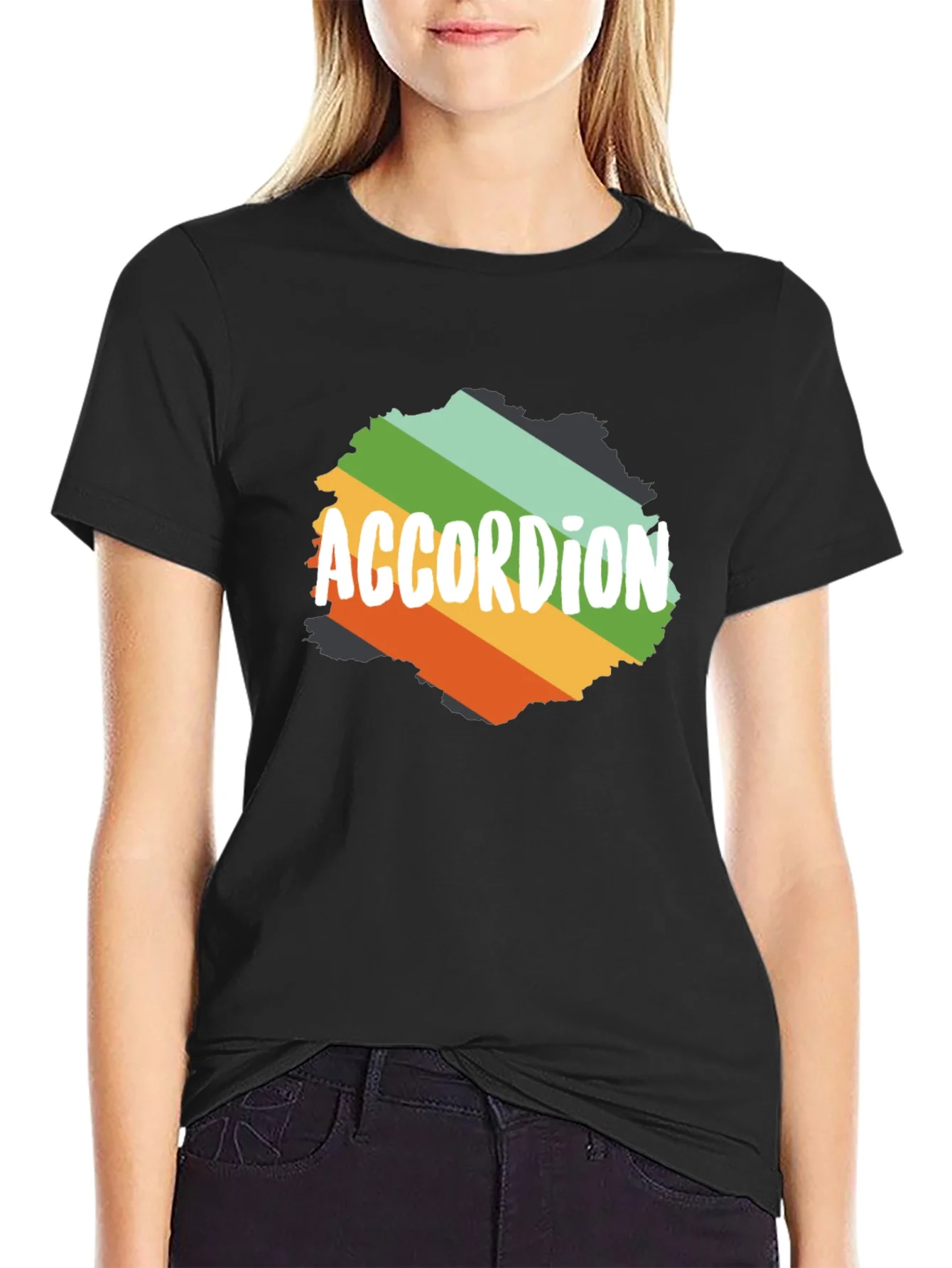 Accordion Retro T-Shirt Music Lover Tee