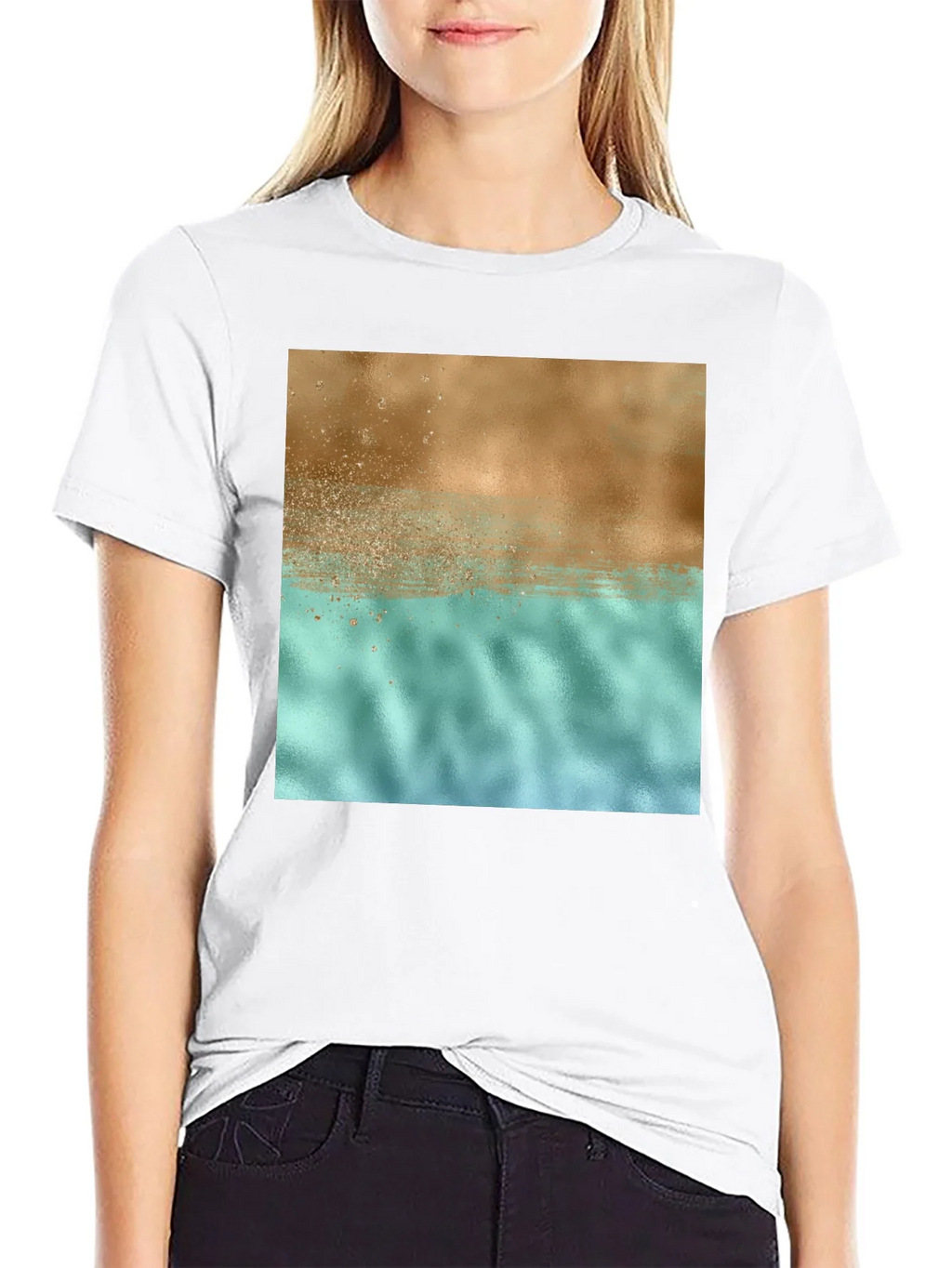 Abstract Graphic Print T-Shirt - Casual Style