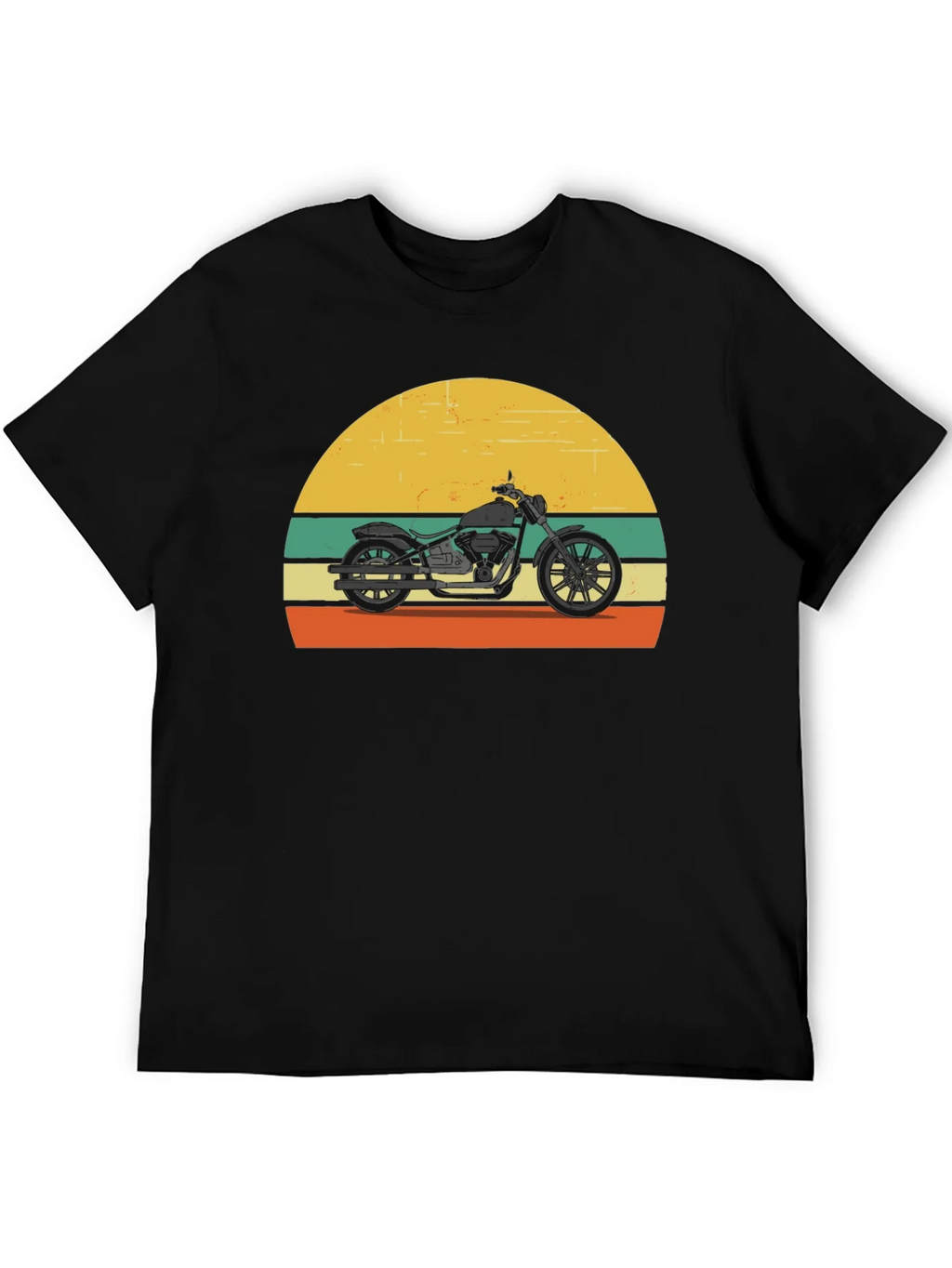 Retro Motorcycle T-Shirt - Classic Biker Style