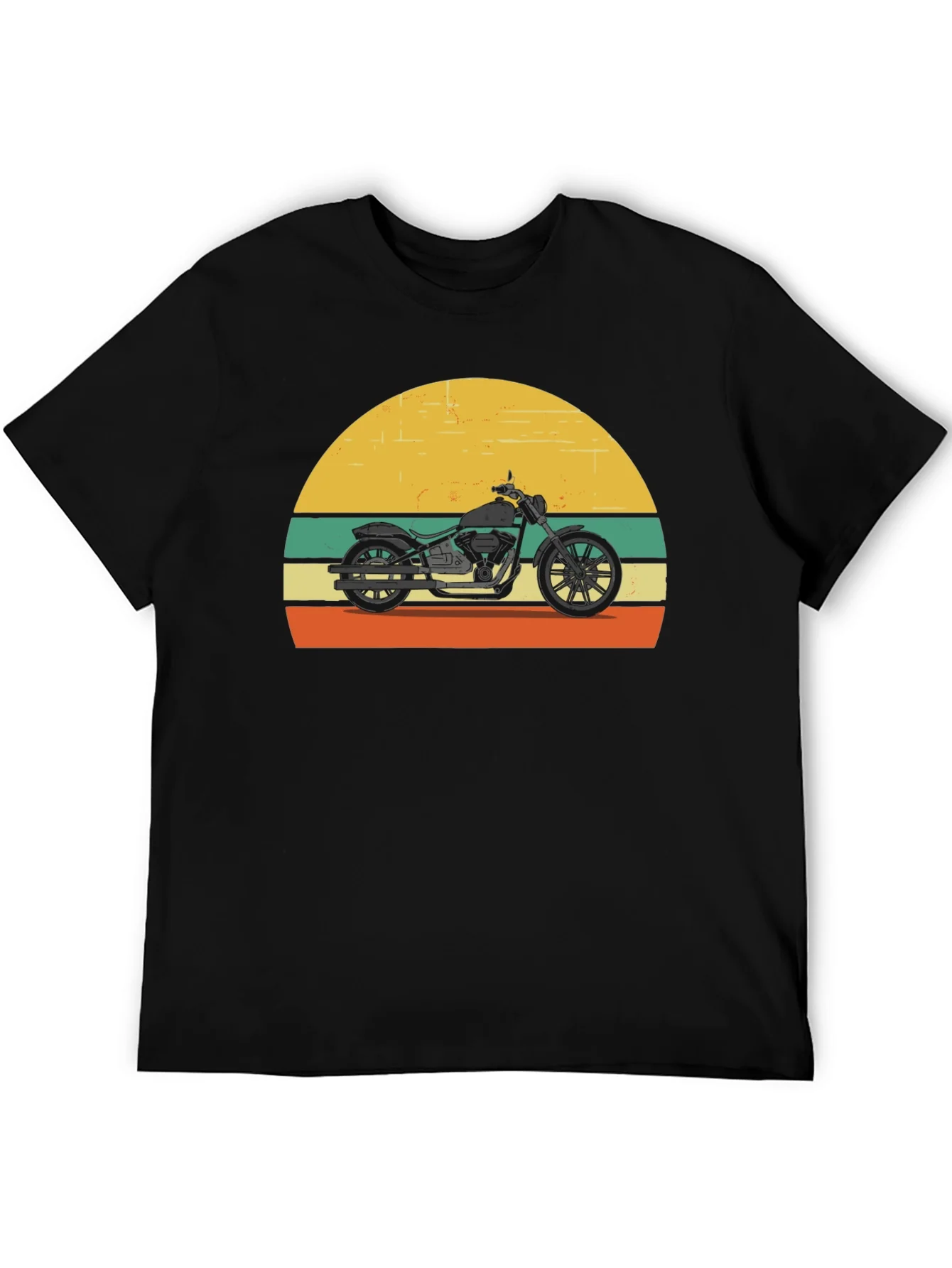 Retro Motorcycle T-Shirt - Classic Biker Style