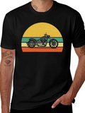 Retro Motorcycle T-Shirt - Classic Biker Style