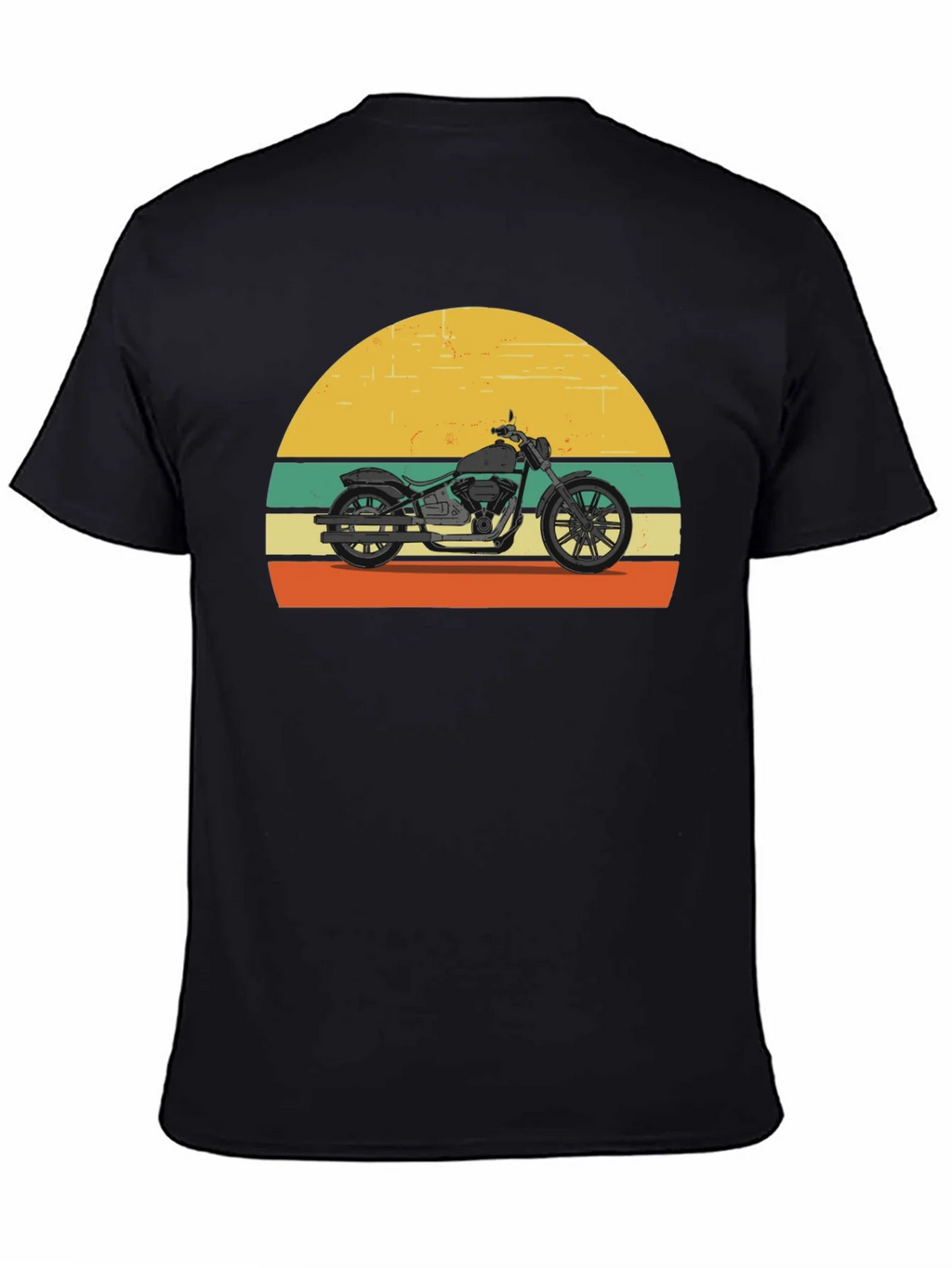 Retro Motorcycle T-Shirt - Classic Biker Style