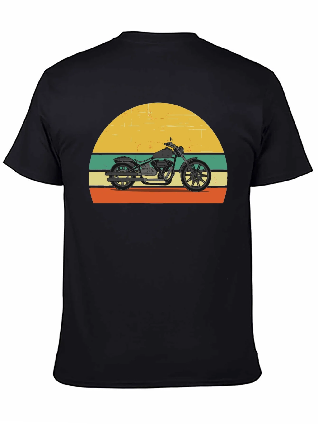 Retro Motorcycle T-Shirt - Classic Biker Style
