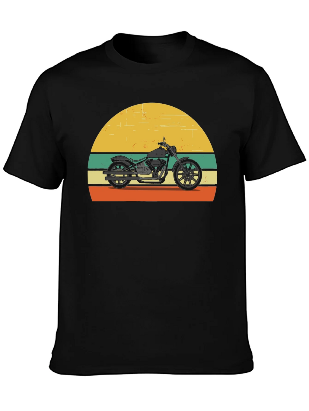 Retro Motorcycle T-Shirt - Classic Biker Style