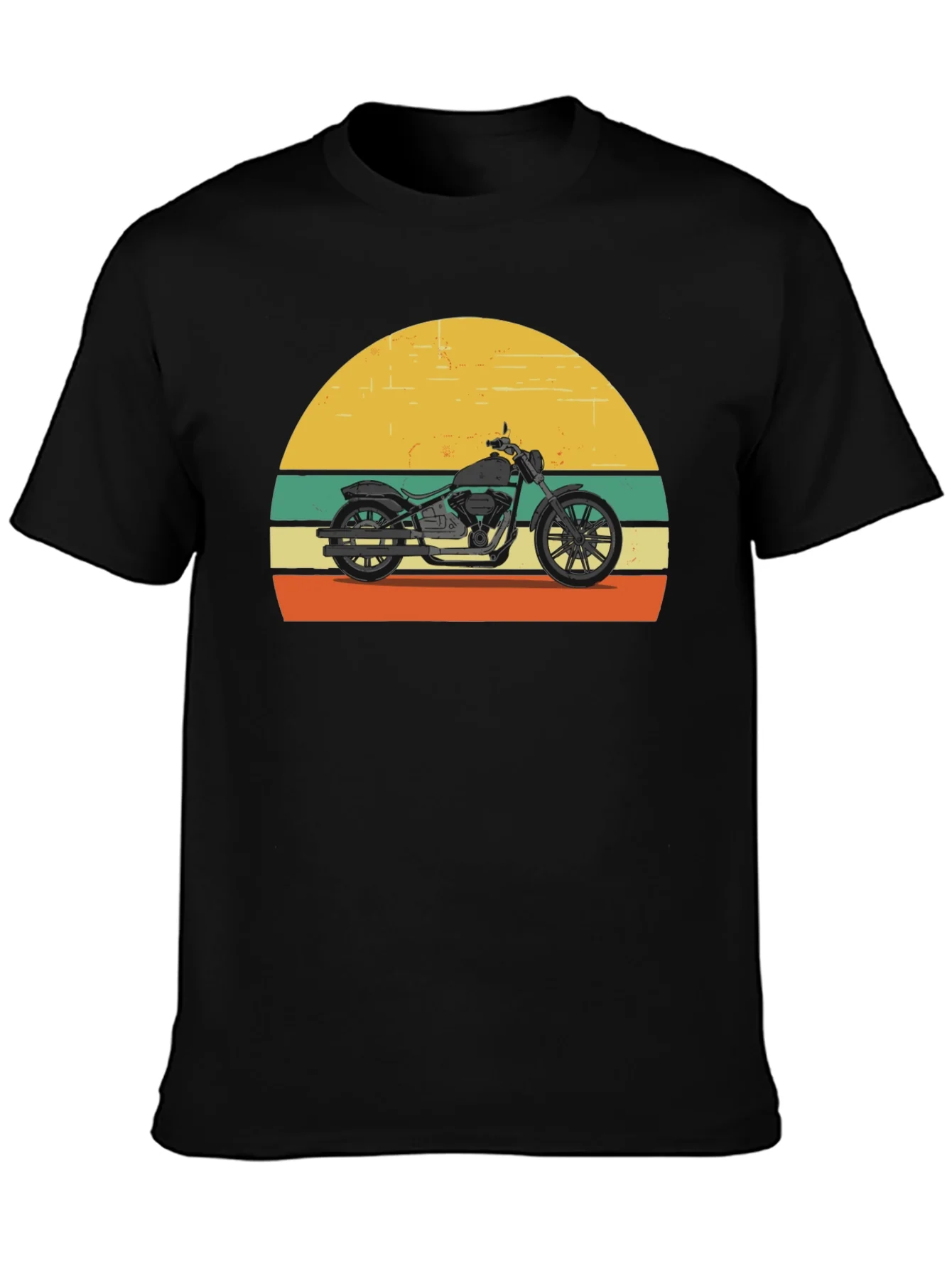 Retro Motorcycle T-Shirt - Classic Biker Style
