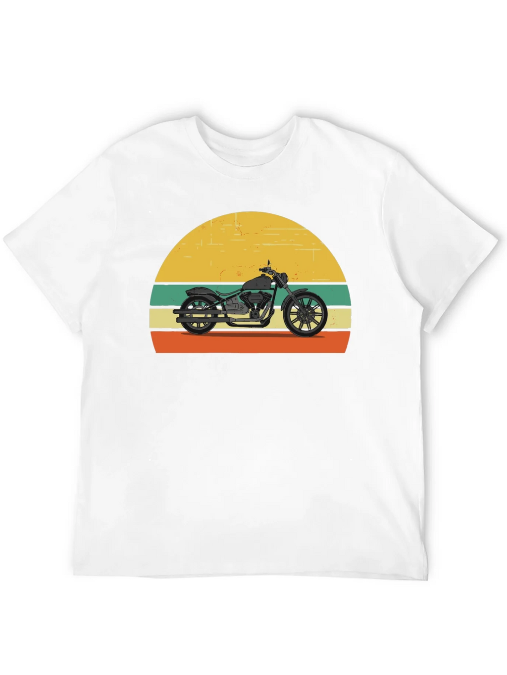 Retro Motorcycle T-Shirt - Classic Biker Style