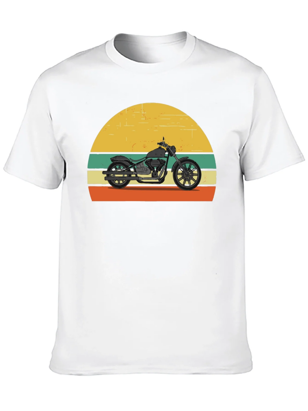 Retro Motorcycle T-Shirt - Classic Biker Style