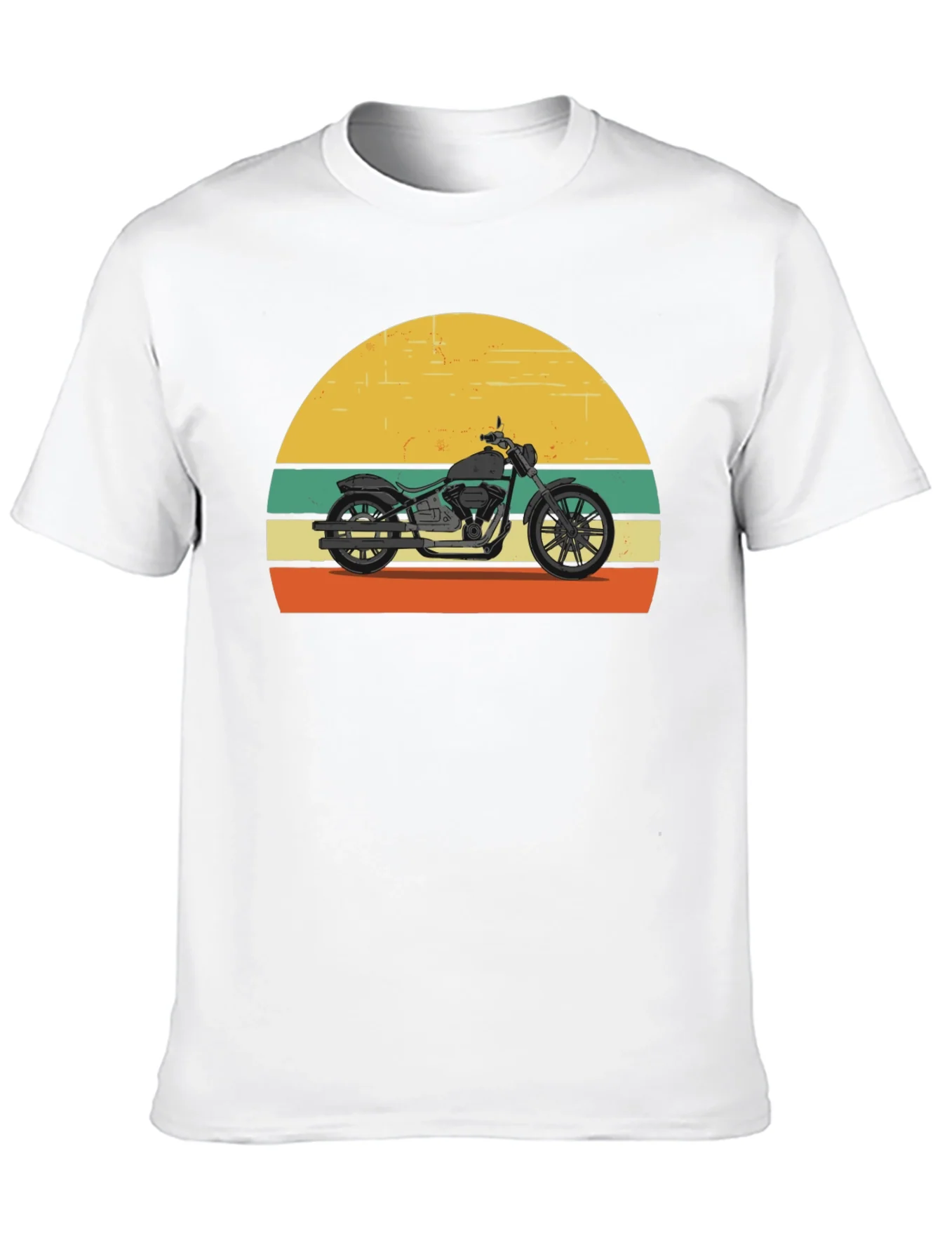 Retro Motorcycle T-Shirt - Classic Biker Style
