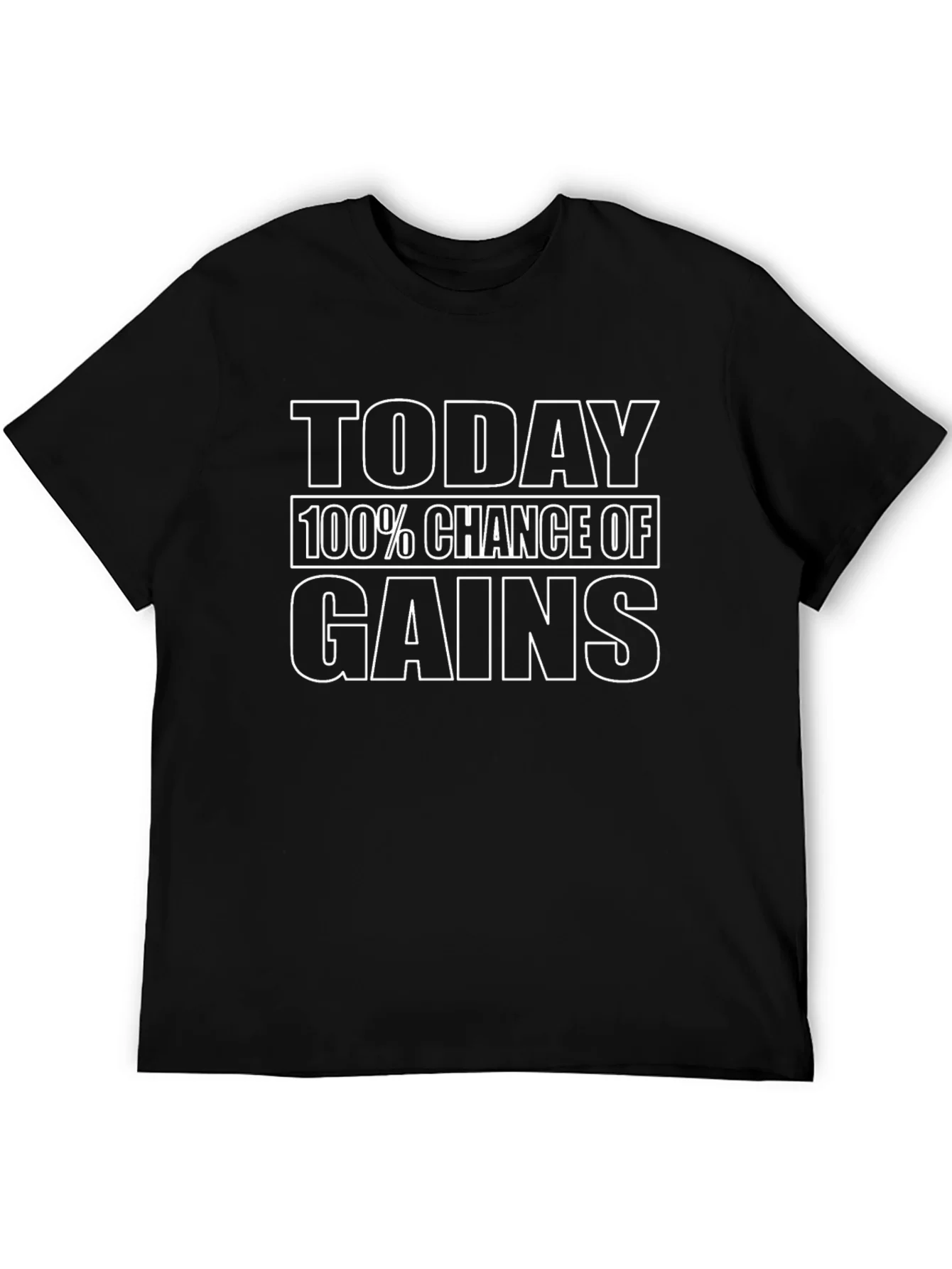 Today Gains T-Shirt - Black