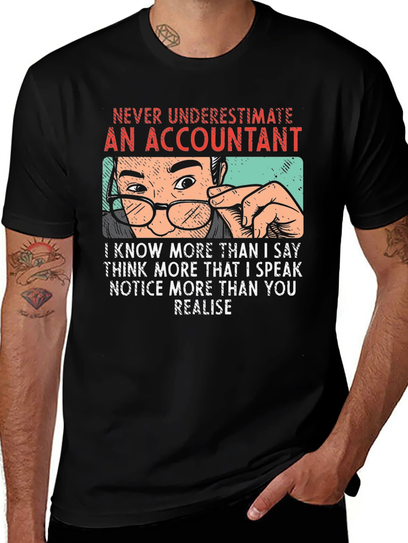 Accountant T-Shirt - Never Underestimate
