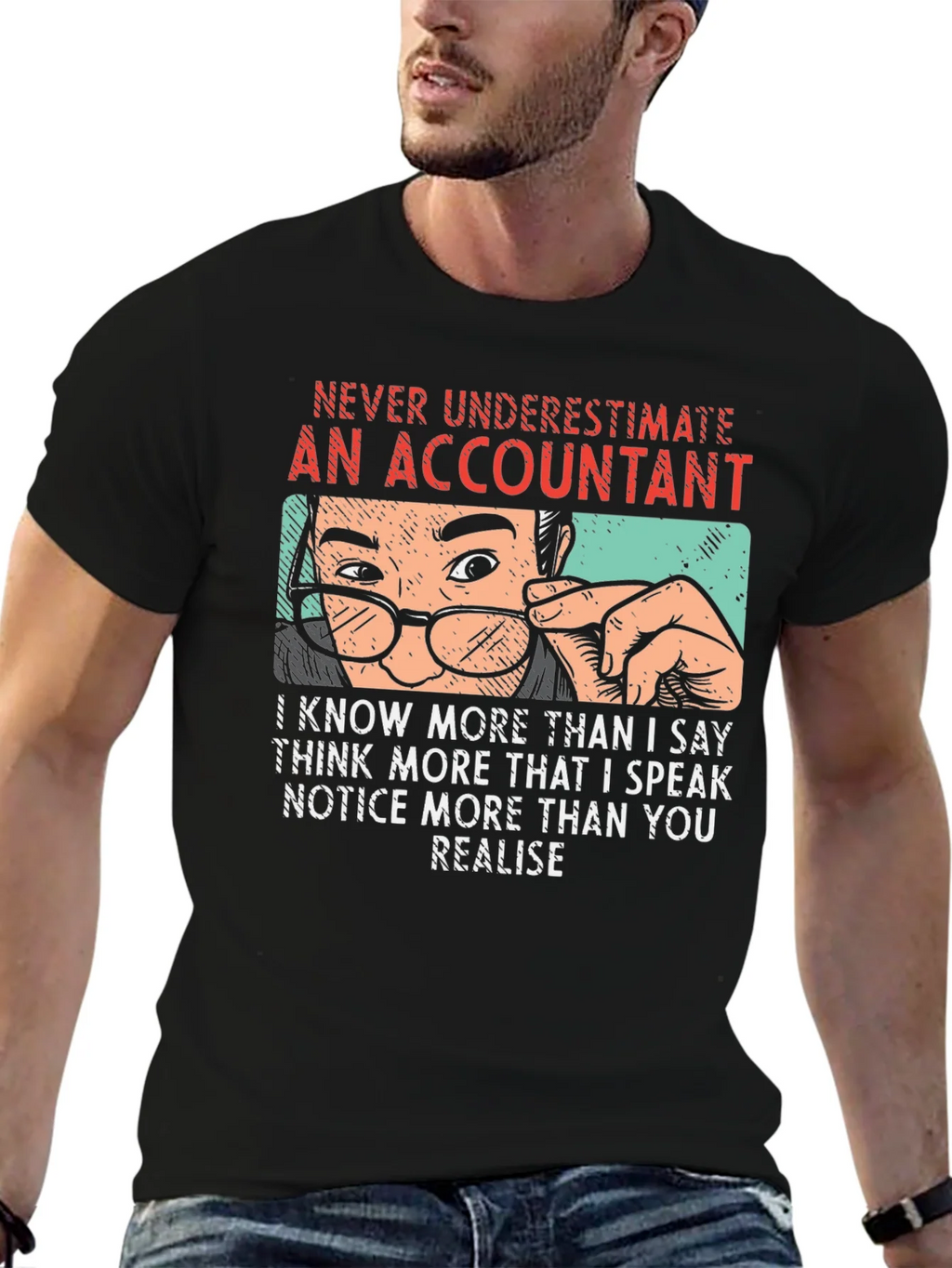 Accountant T-Shirt - Never Underestimate