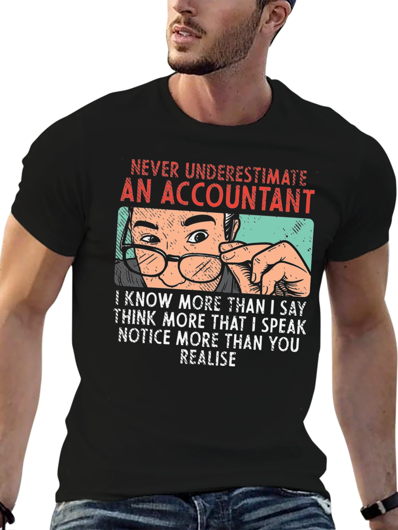 Accountant T-Shirt - Never Underestimate