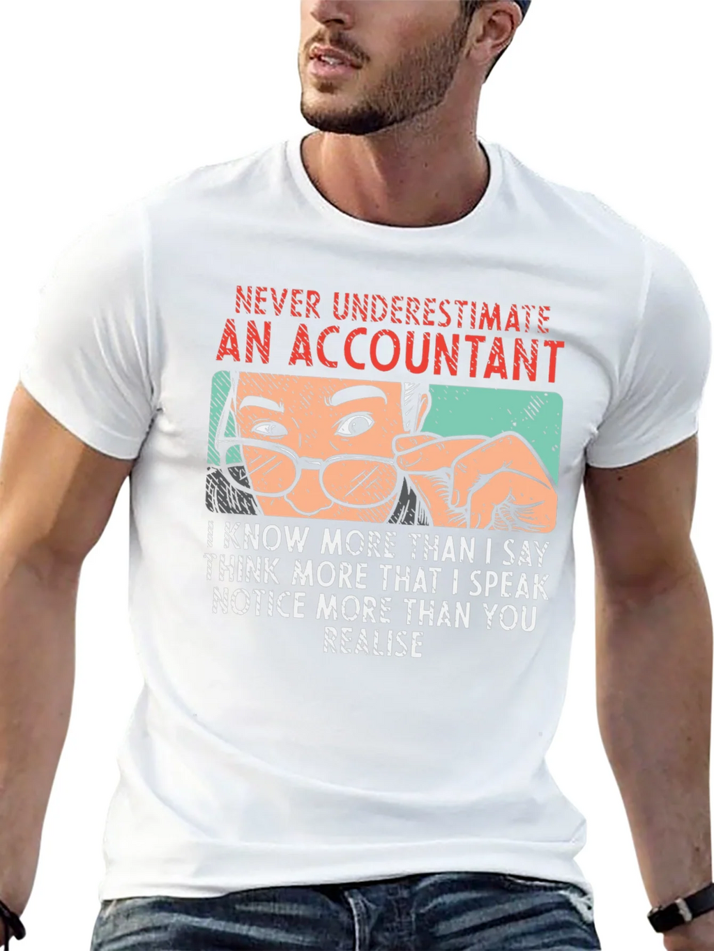 Accountant T-Shirt - Never Underestimate