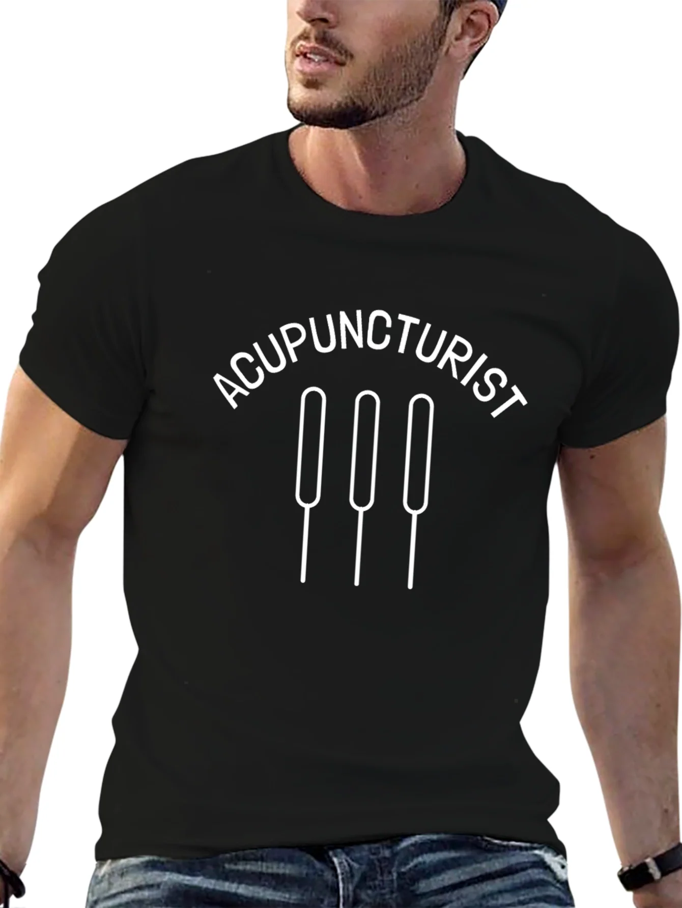 Acupuncturist Graphic T-Shirt - Black