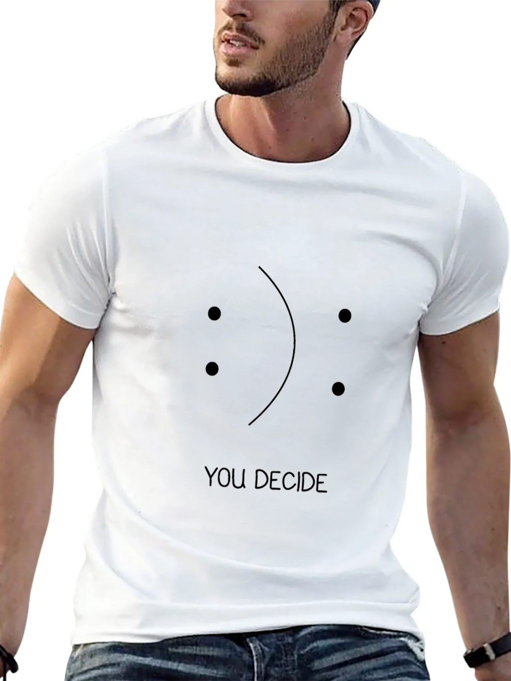 You Decide Graphic Tee - Unisex Black T-Shirt