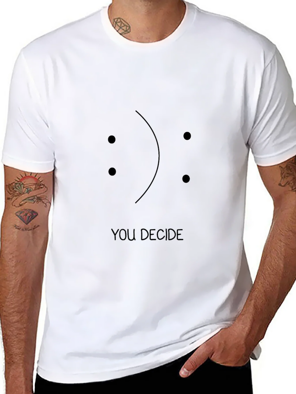 You Decide Graphic Tee - Unisex Black T-Shirt