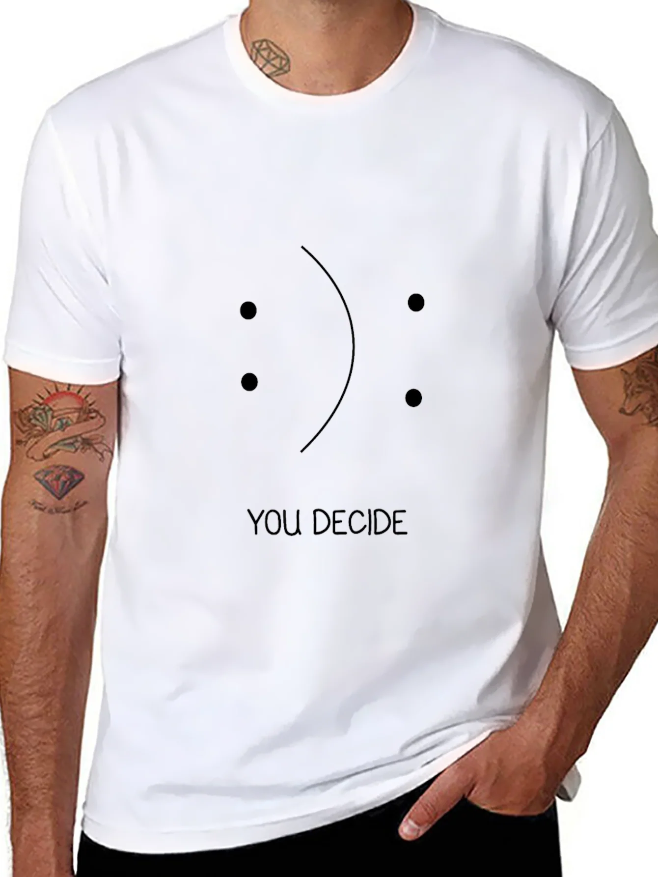 You Decide Graphic Tee - Unisex Black T-Shirt