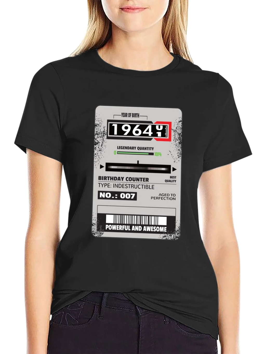 1964 Year of Birth Legendary Quality Birthday T-Shirt