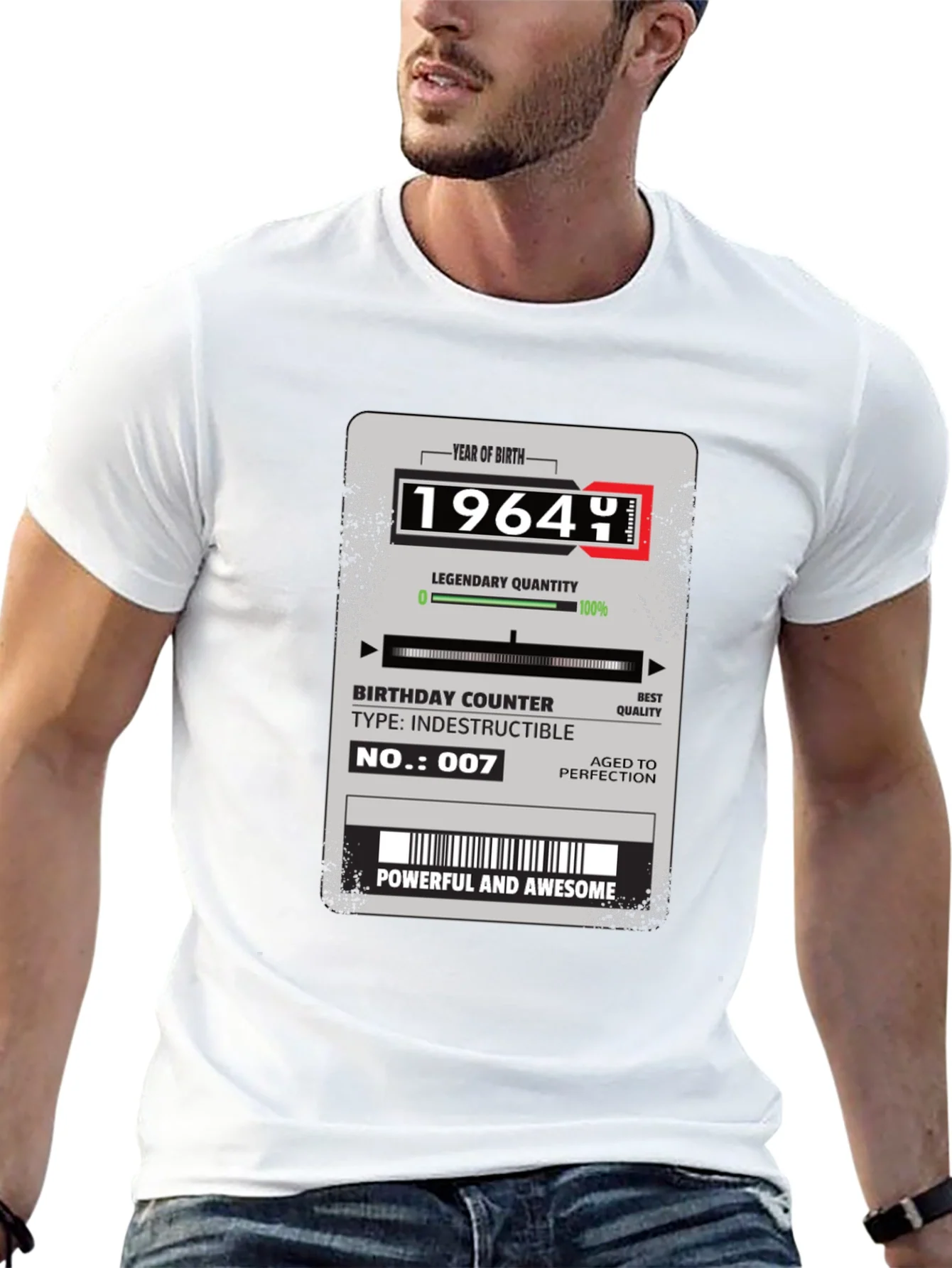 1964 Year of Birth Legendary Quality Birthday T-Shirt