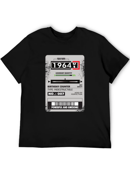 1964 Year of Birth Legendary Quality Birthday T-Shirt