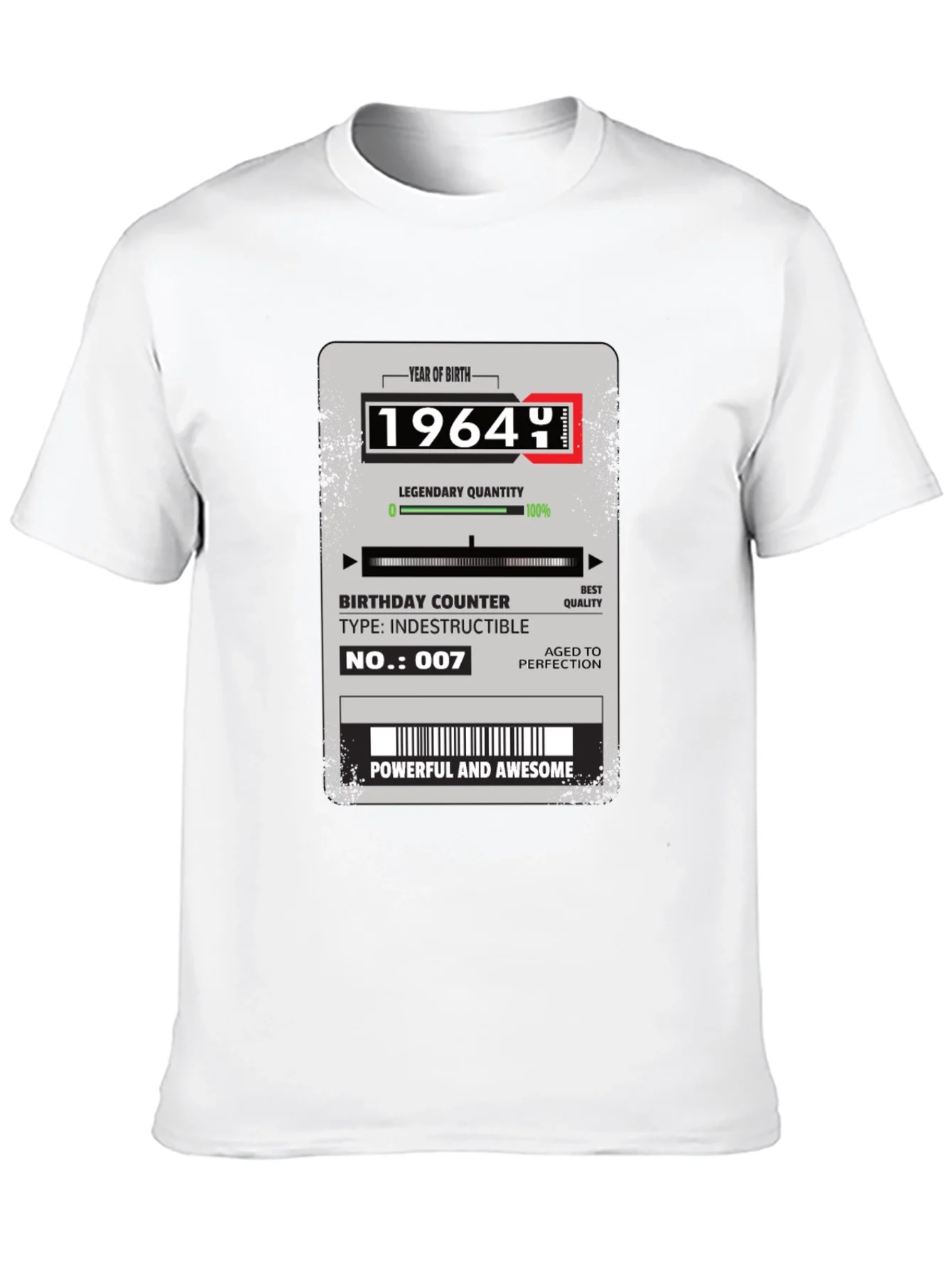 1964 Year of Birth Legendary Quality Birthday T-Shirt