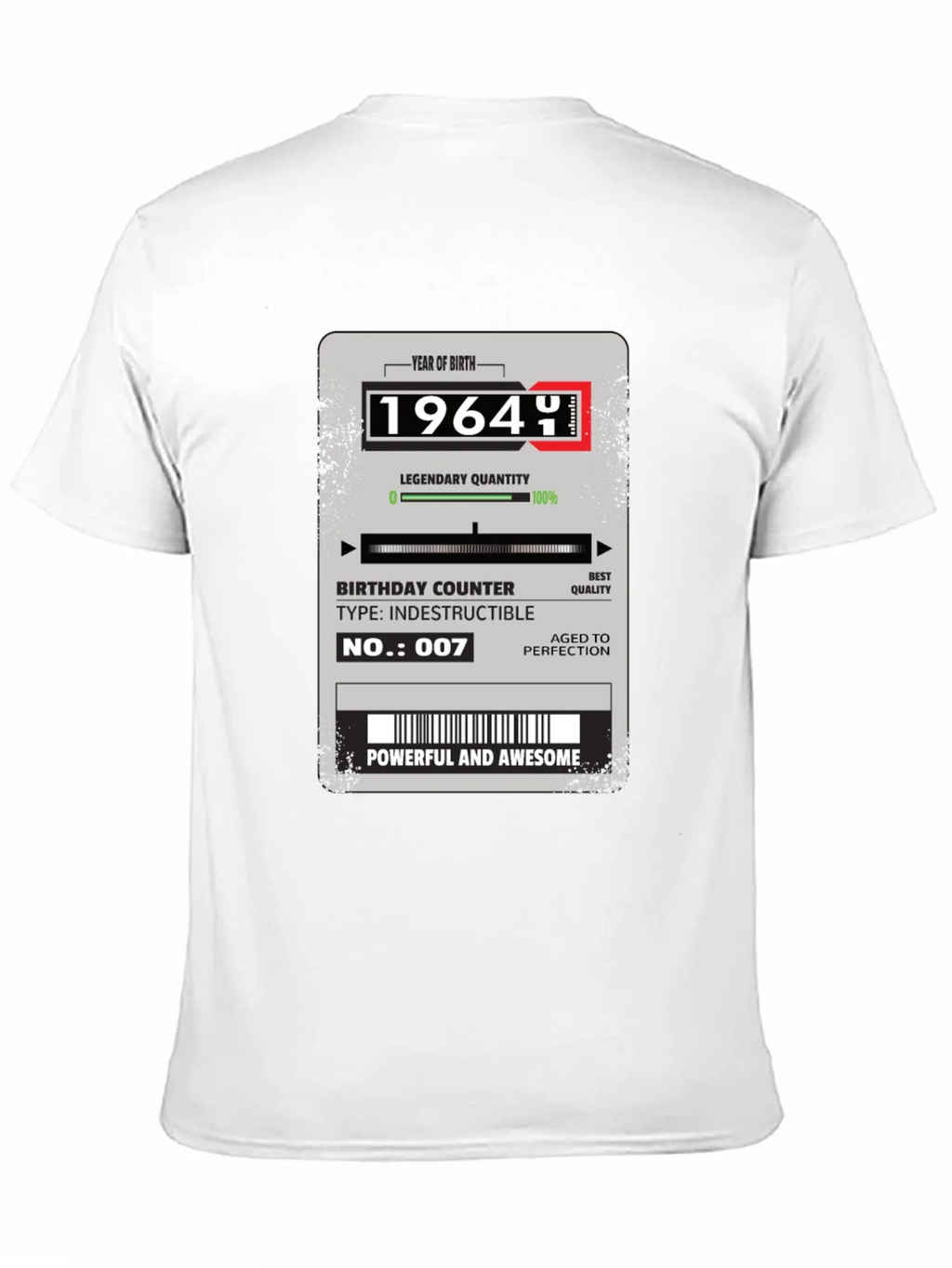 1964 Year of Birth Legendary Quality Birthday T-Shirt