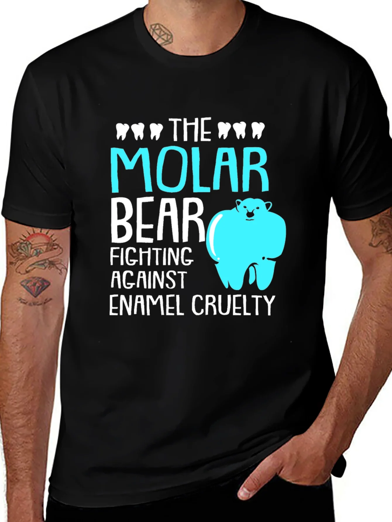 Molar Bear T-Shirt: Dental Pun Tee