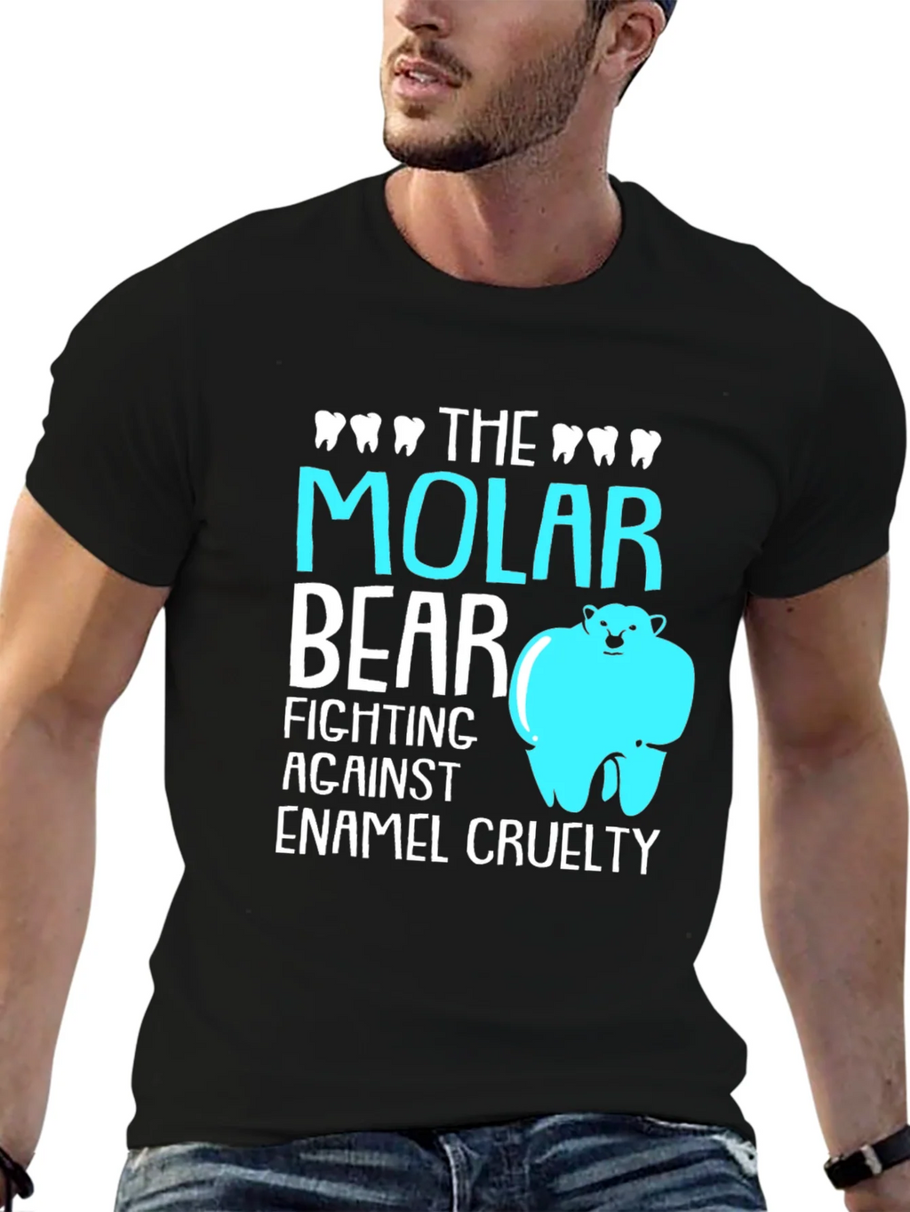 Molar Bear T-Shirt: Dental Pun Tee