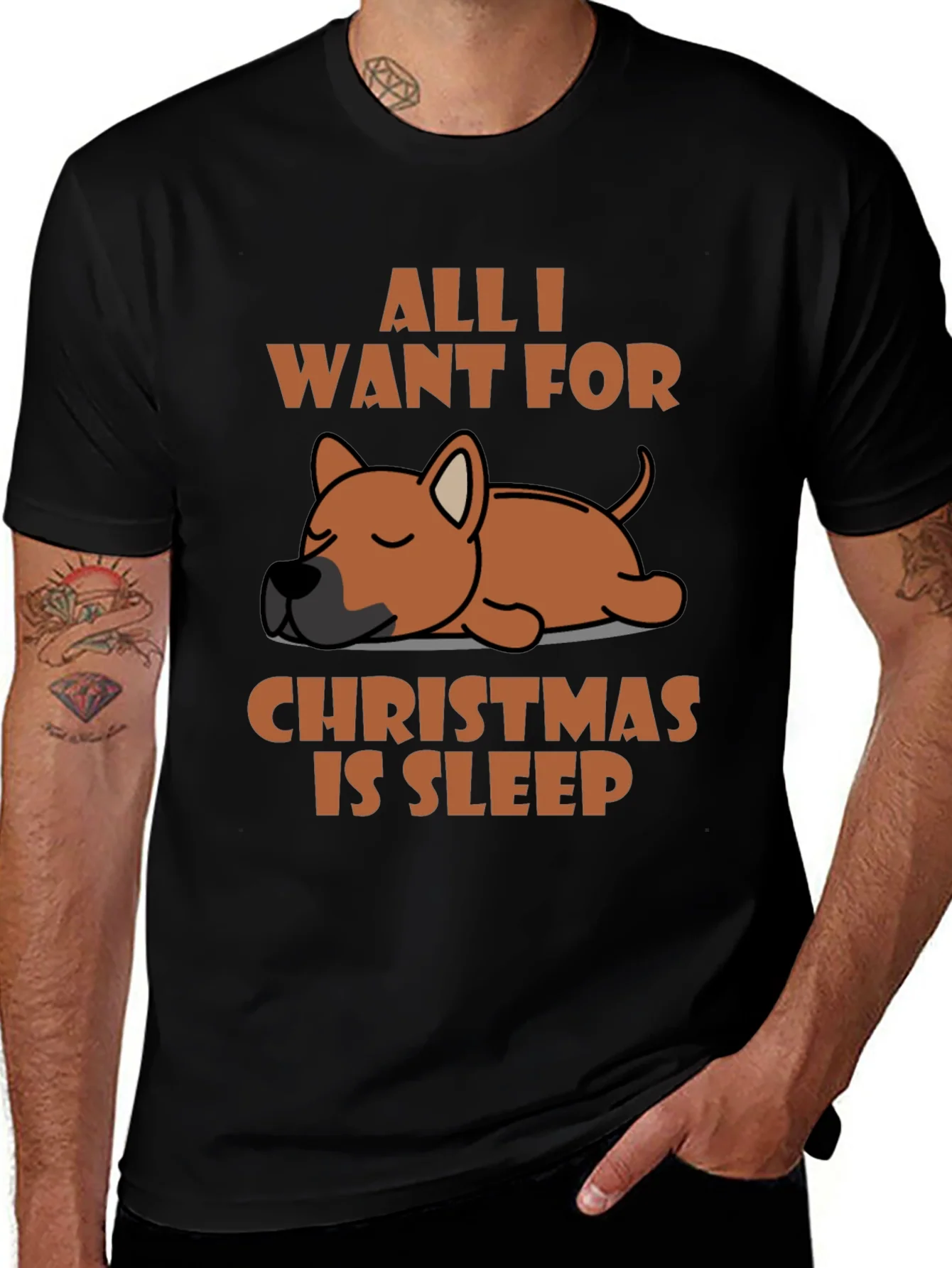 All I Want for Christmas is Sleep T-Shirt