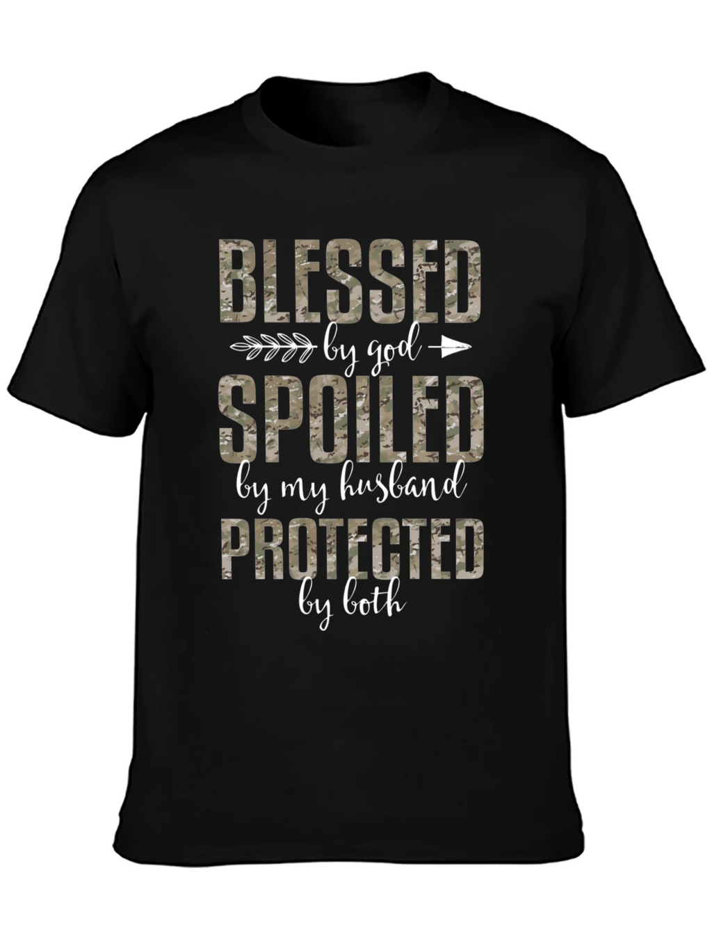 Blessed Spoiled Protected Camo Tee