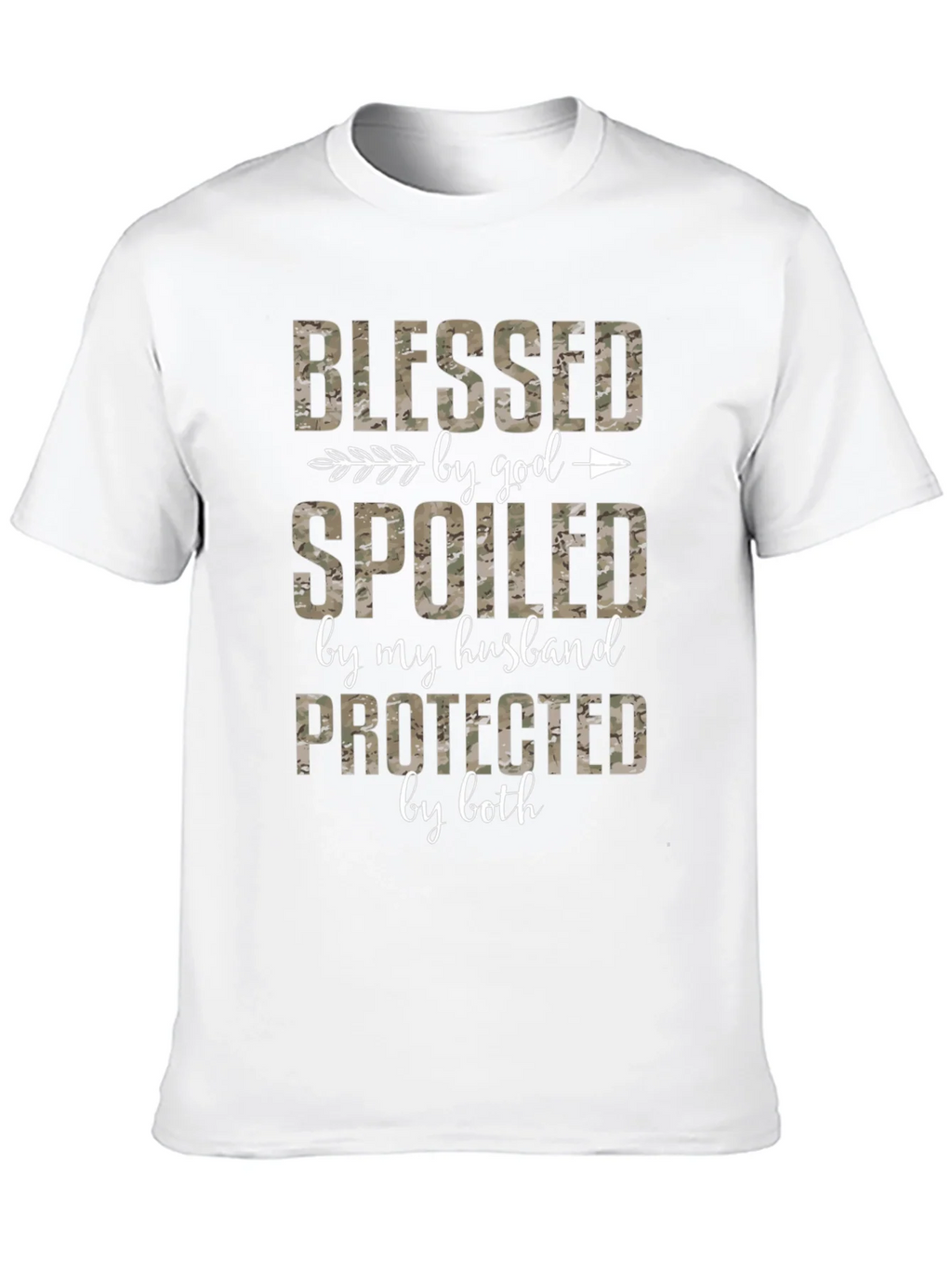 Blessed Spoiled Protected Camo Tee