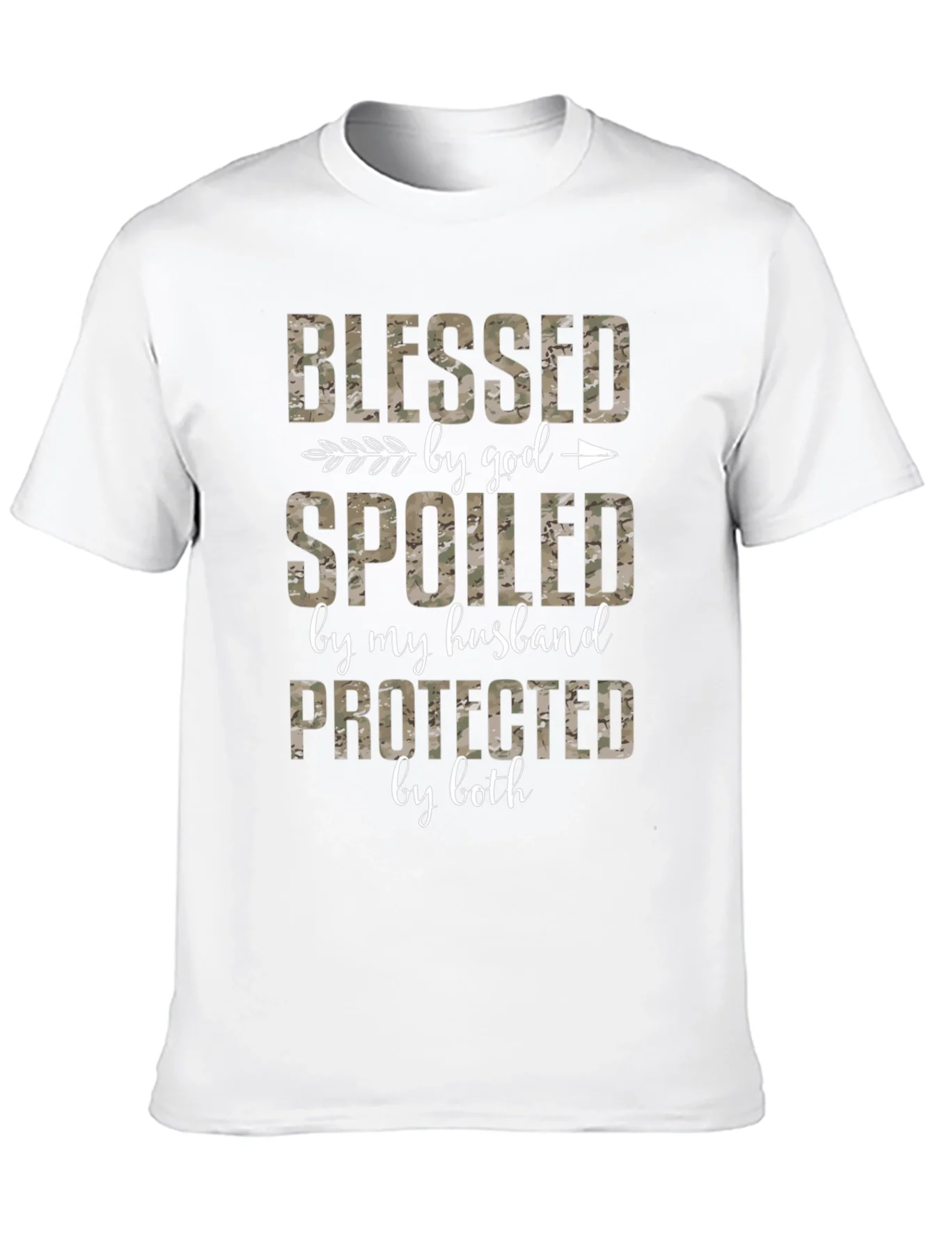 Blessed Spoiled Protected Camo Tee
