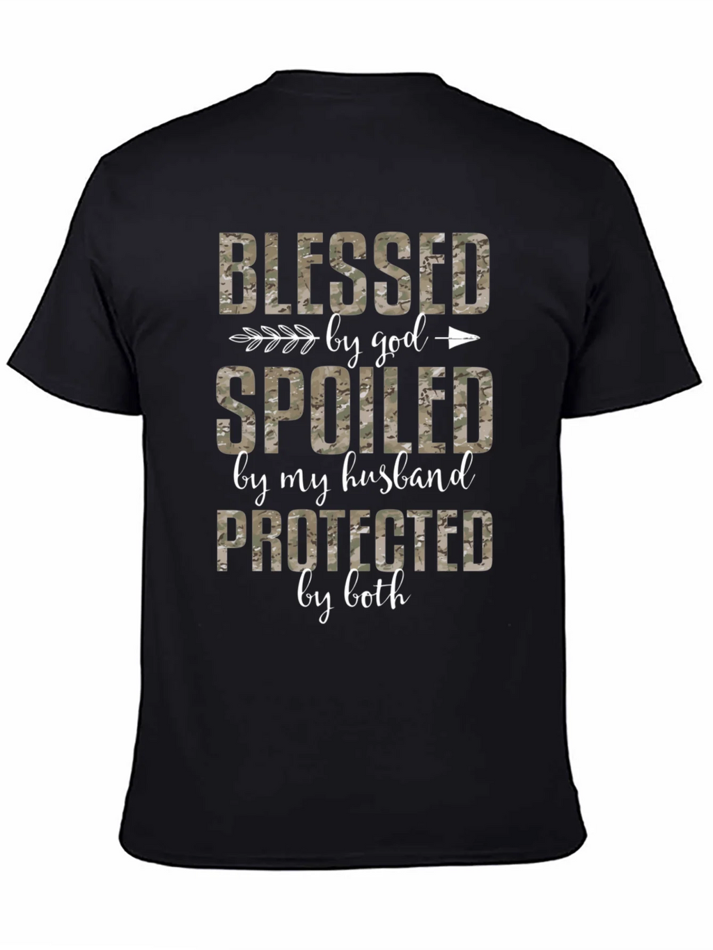 Blessed Spoiled Protected Camo Tee