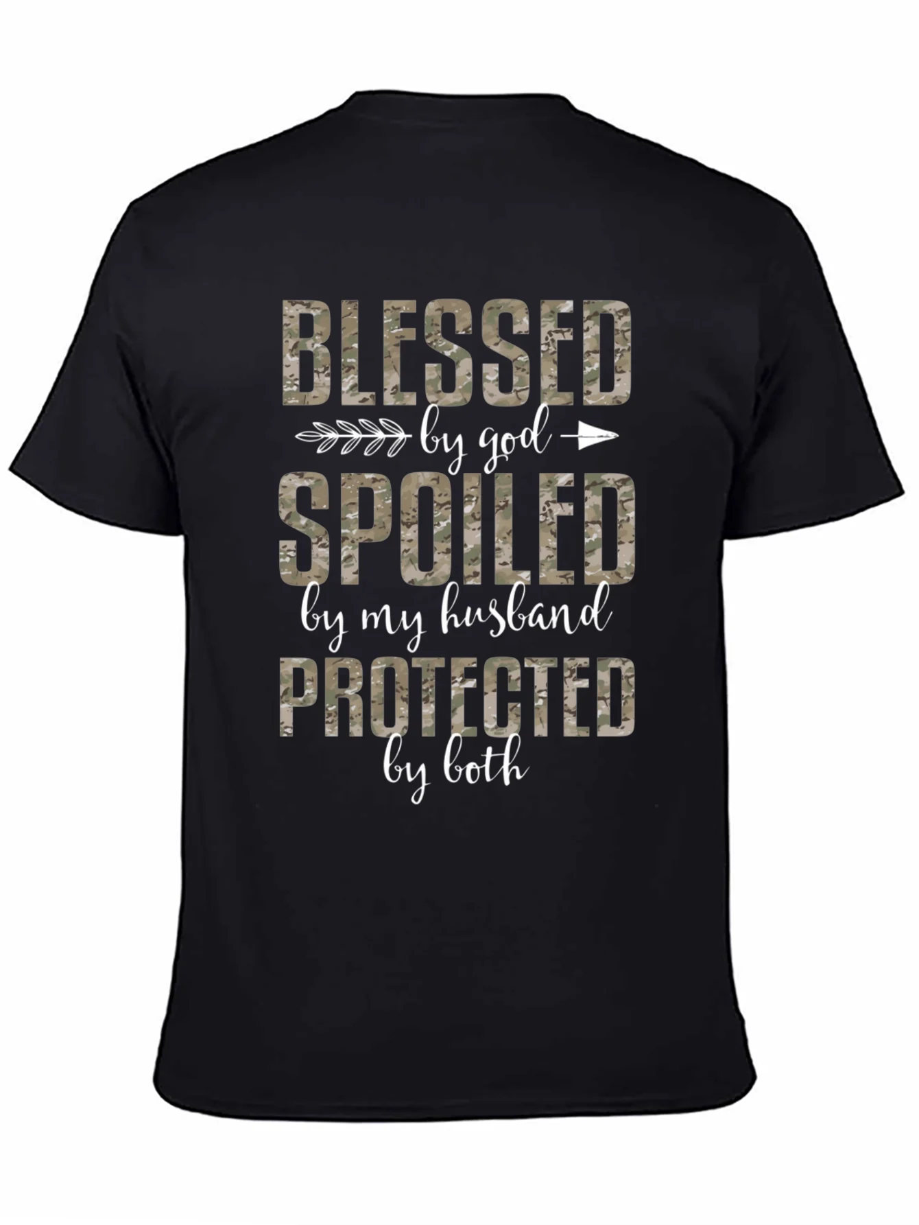 Blessed Spoiled Protected Camo Tee