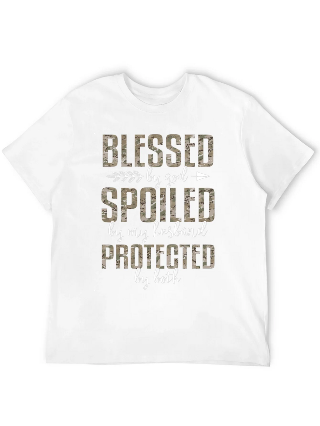 Blessed Spoiled Protected Camo Tee