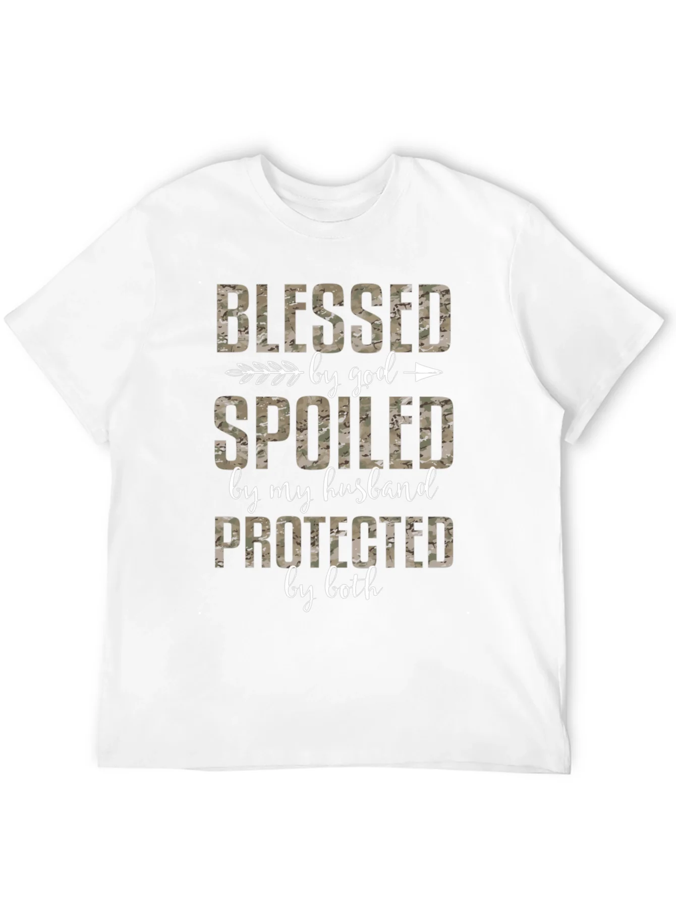 Blessed Spoiled Protected Camo Tee