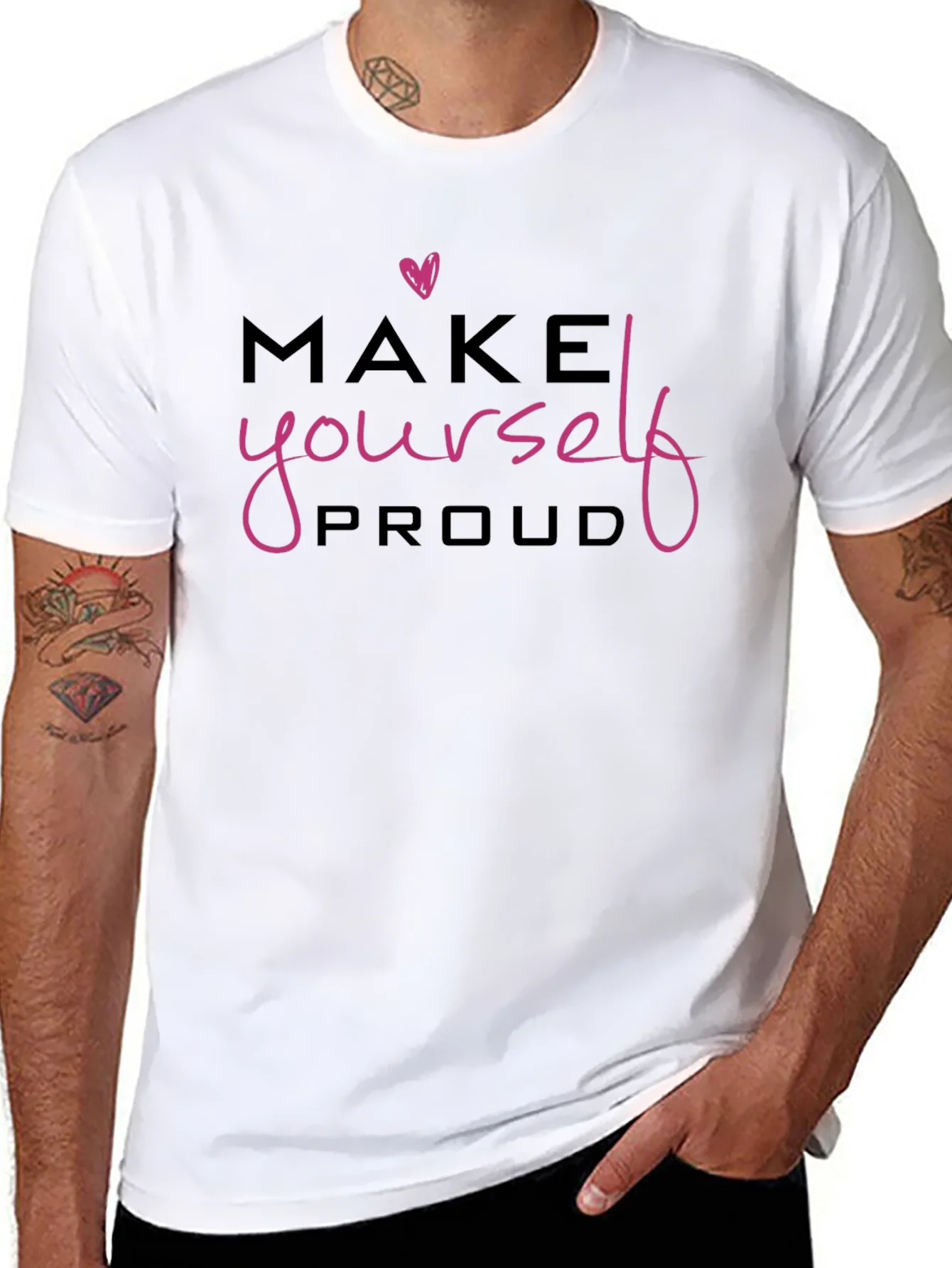 Make Yourself Proud Black Graphic Tee