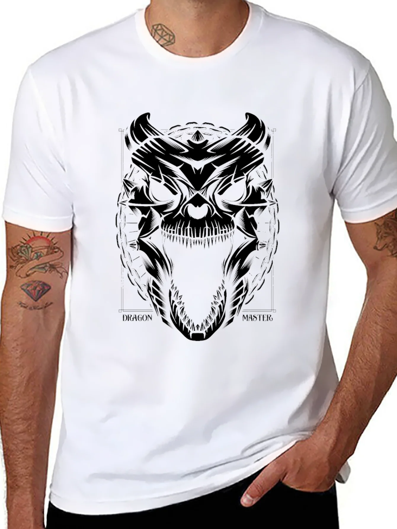 Dragon Master Graphic Tee - Black