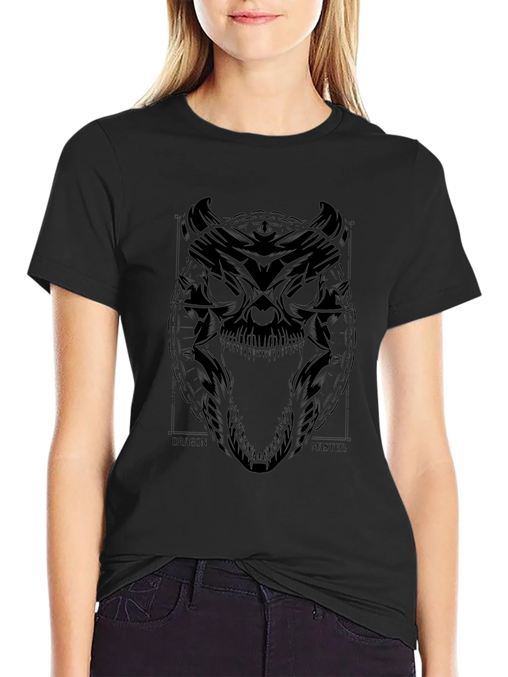 Dragon Master Graphic Tee - Black