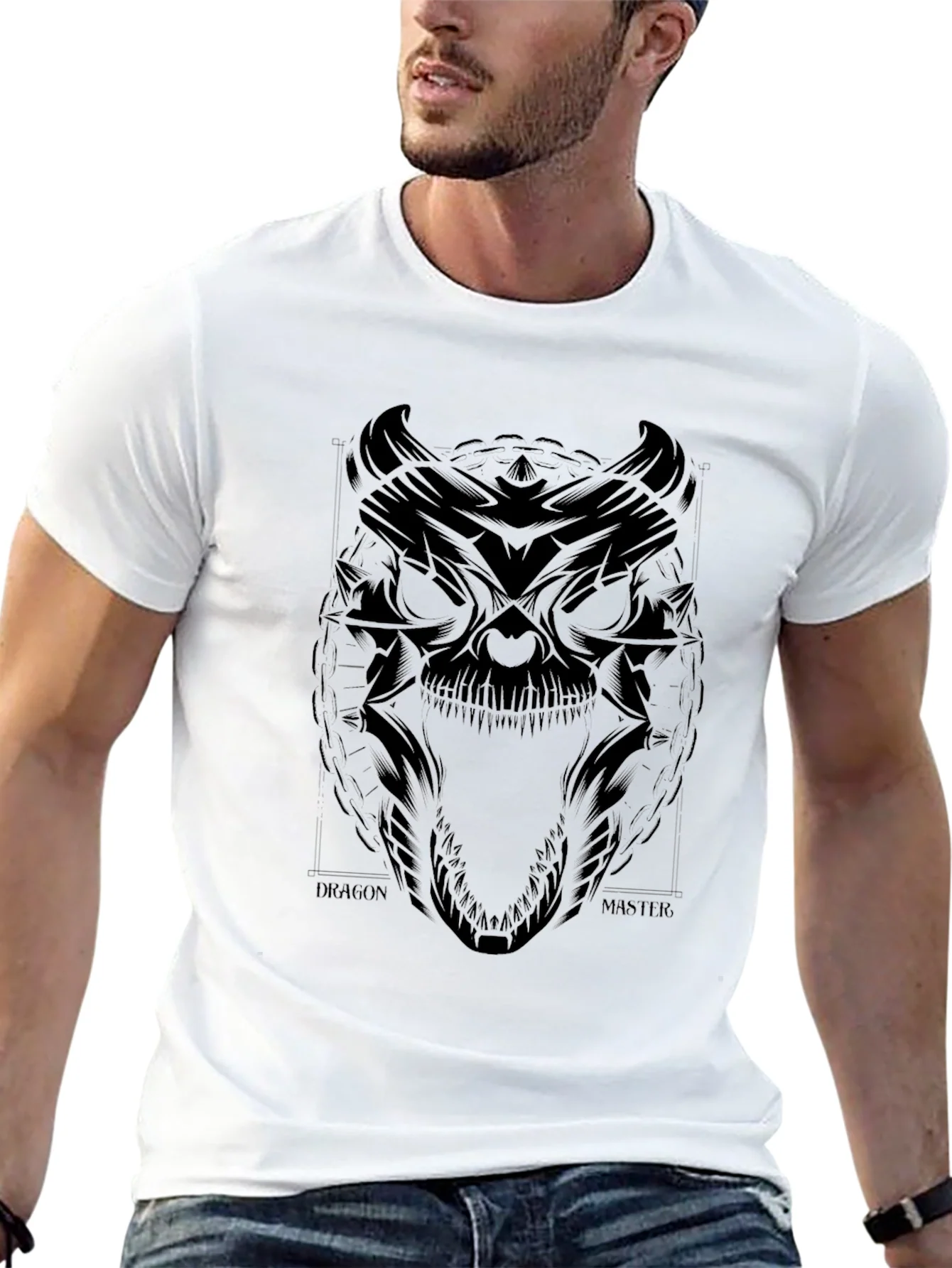 Dragon Master Graphic Tee - Black