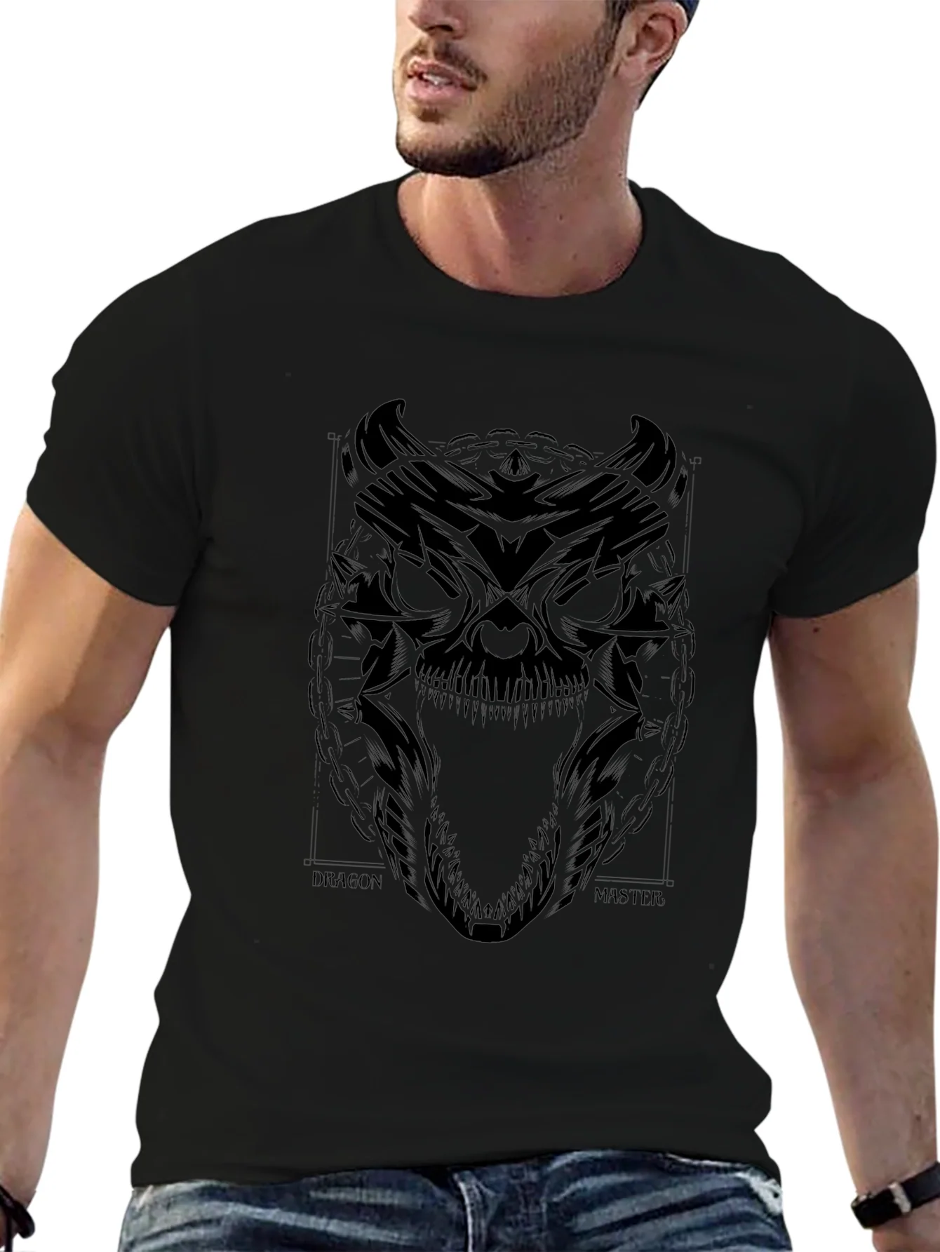 Dragon Master Graphic Tee - Black