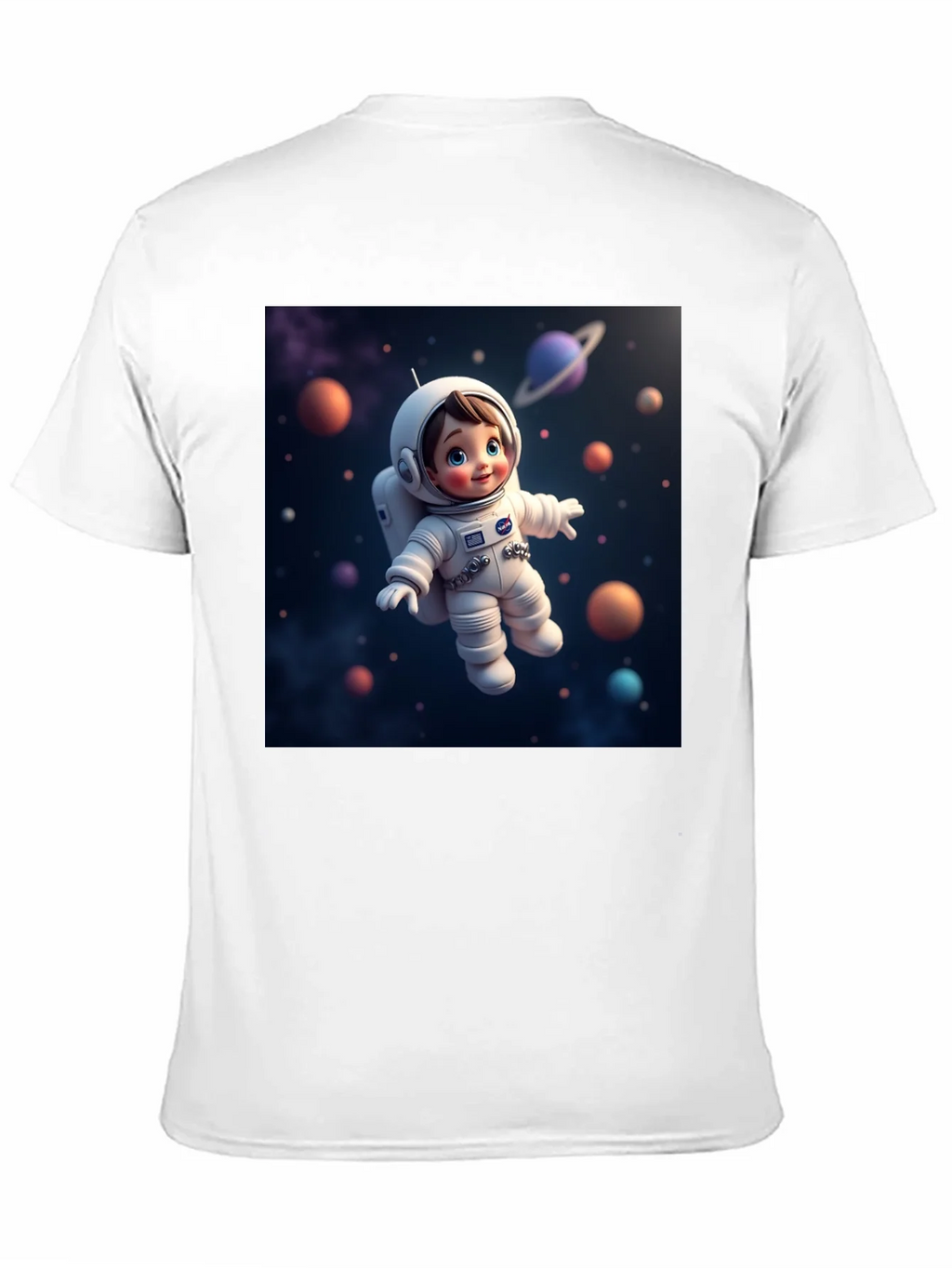 Astronaut Kid Graphic Tee - Space Adventure Shirt
