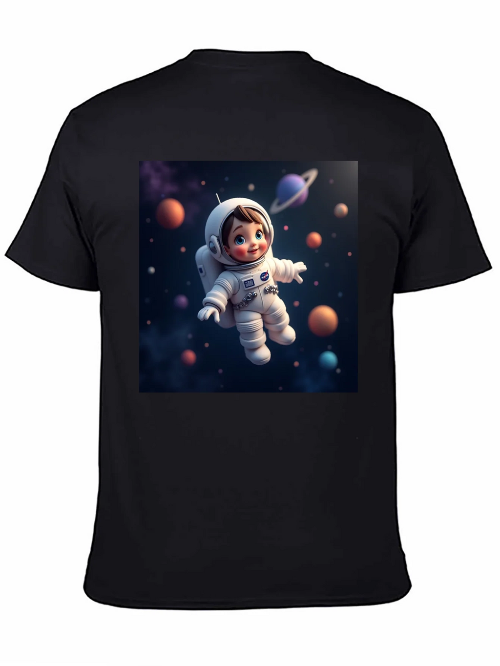 Astronaut Kid Graphic Tee - Space Adventure Shirt