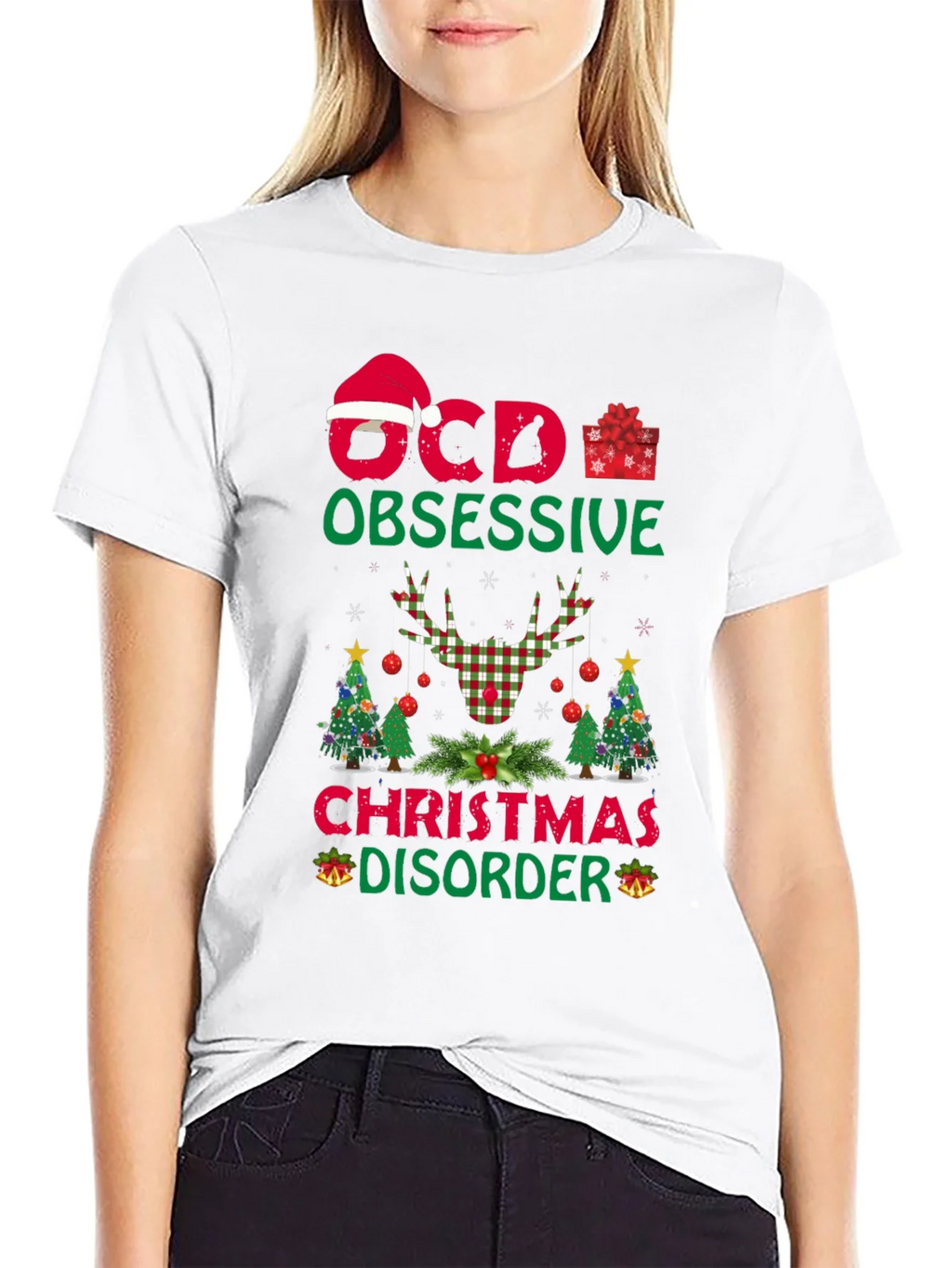OCD Obsessive Christmas Disorder Graphic T-Shirt