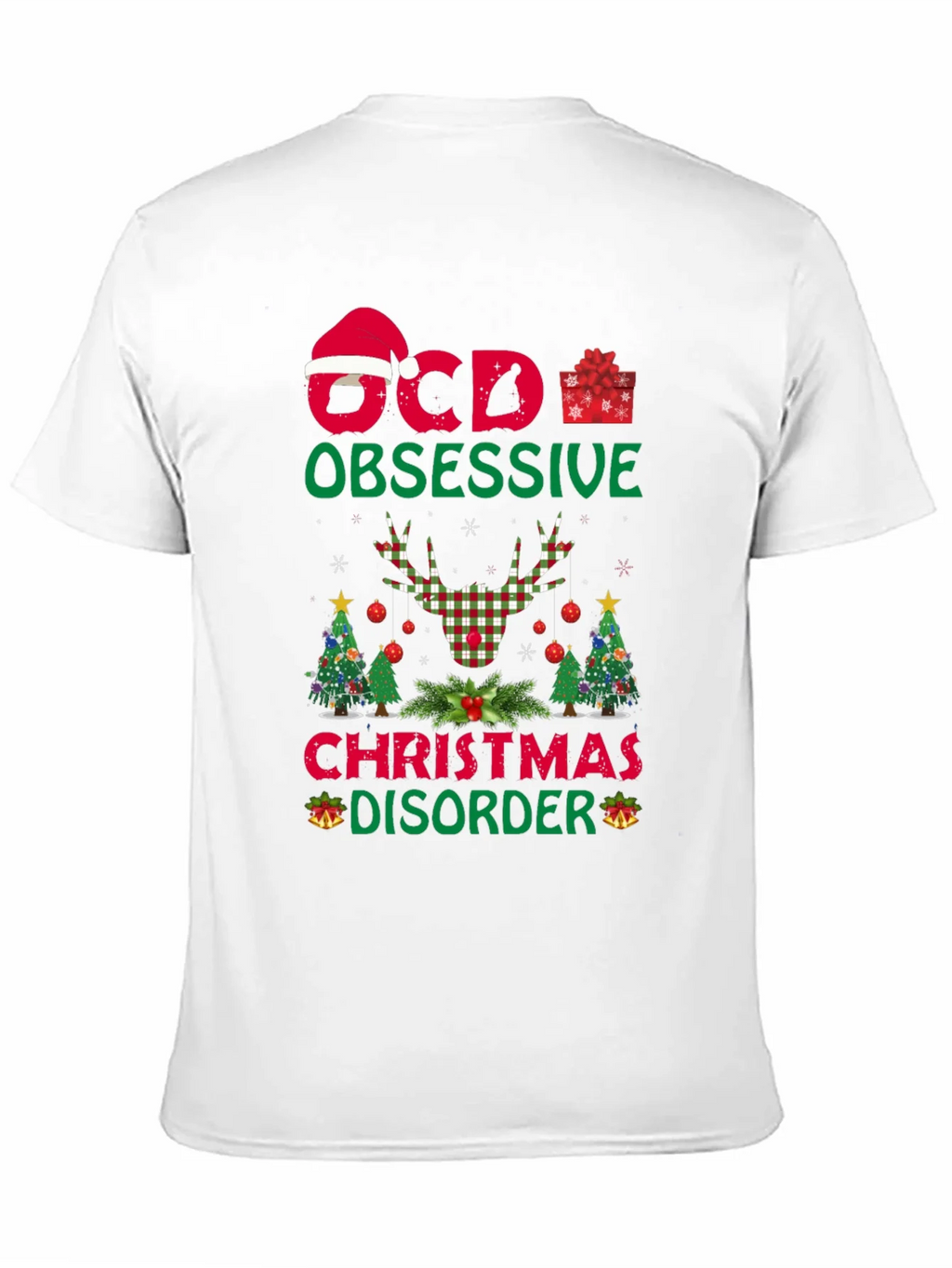 OCD Obsessive Christmas Disorder Graphic T-Shirt