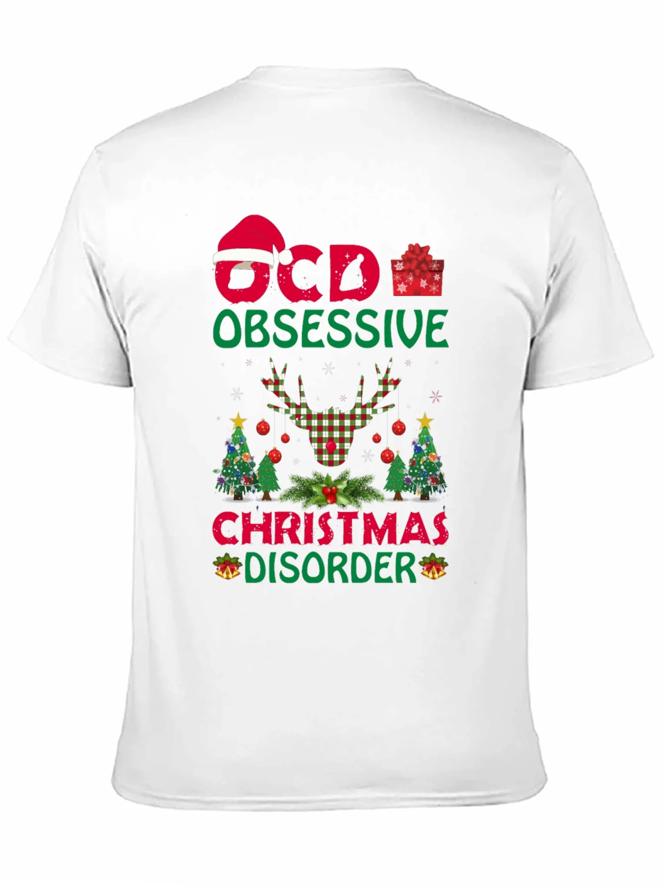OCD Obsessive Christmas Disorder Graphic T-Shirt