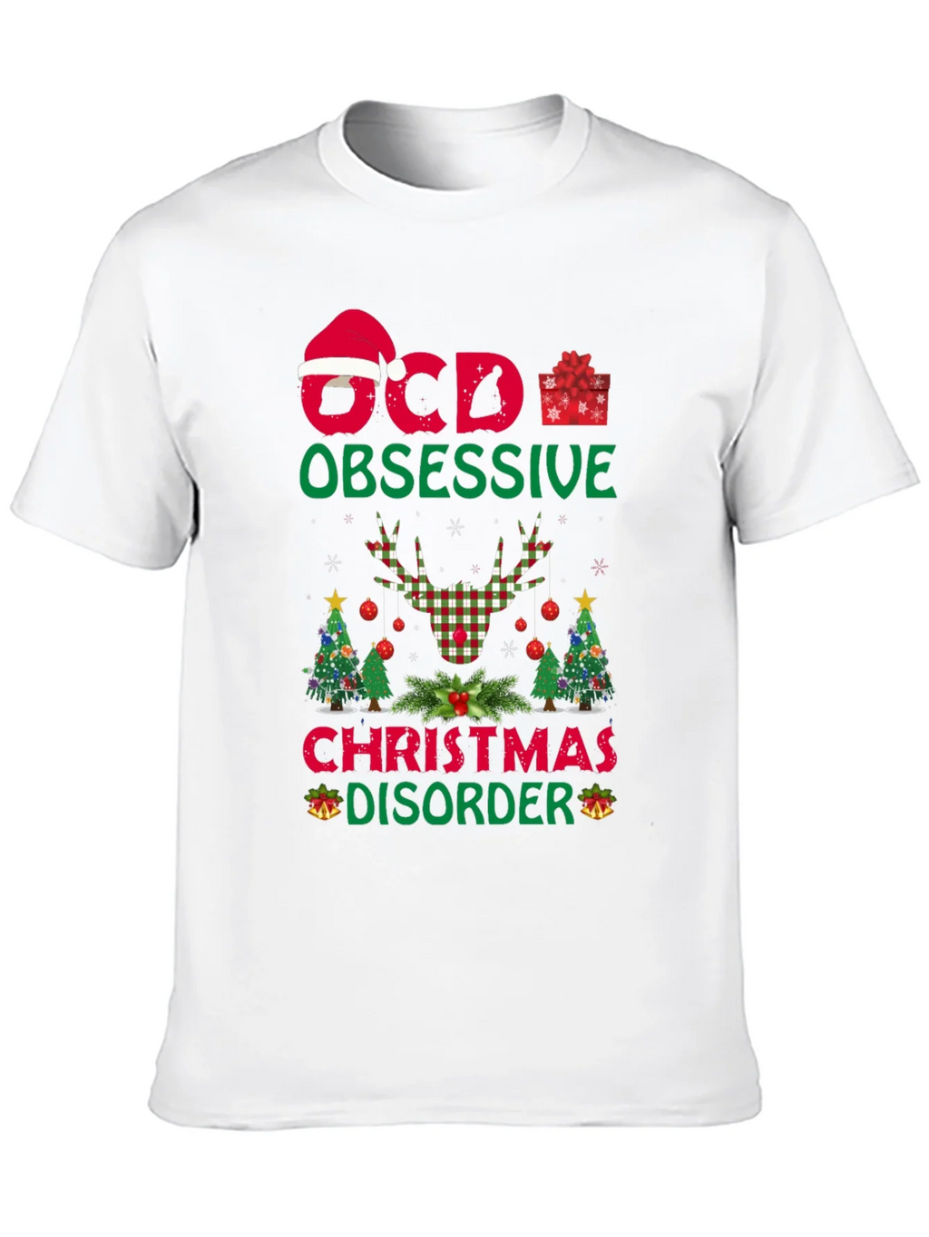 OCD Obsessive Christmas Disorder Graphic T-Shirt