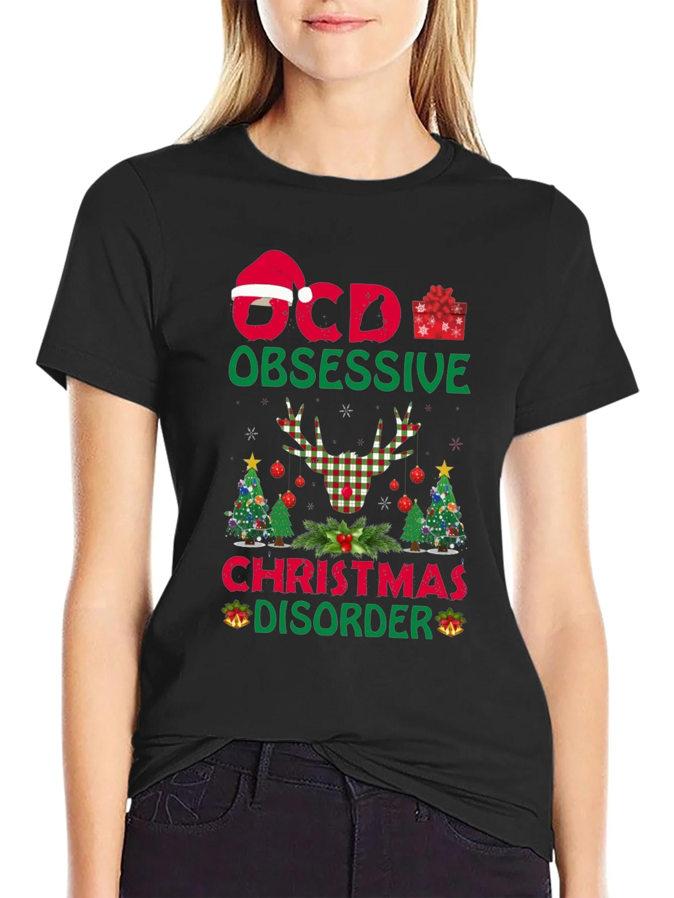 OCD Obsessive Christmas Disorder Graphic T-Shirt