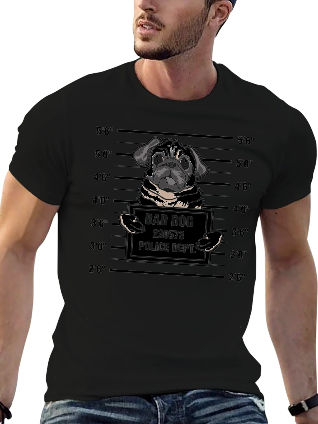 Bad Dog Mugshot Graphic Tee